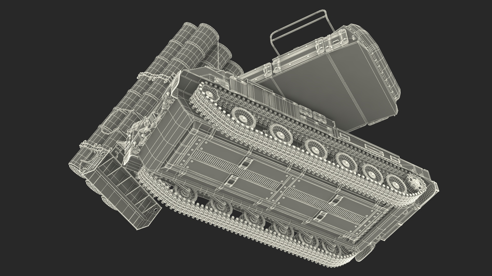 9K317M Buk M3 Russian Missile System Battle Position 3D