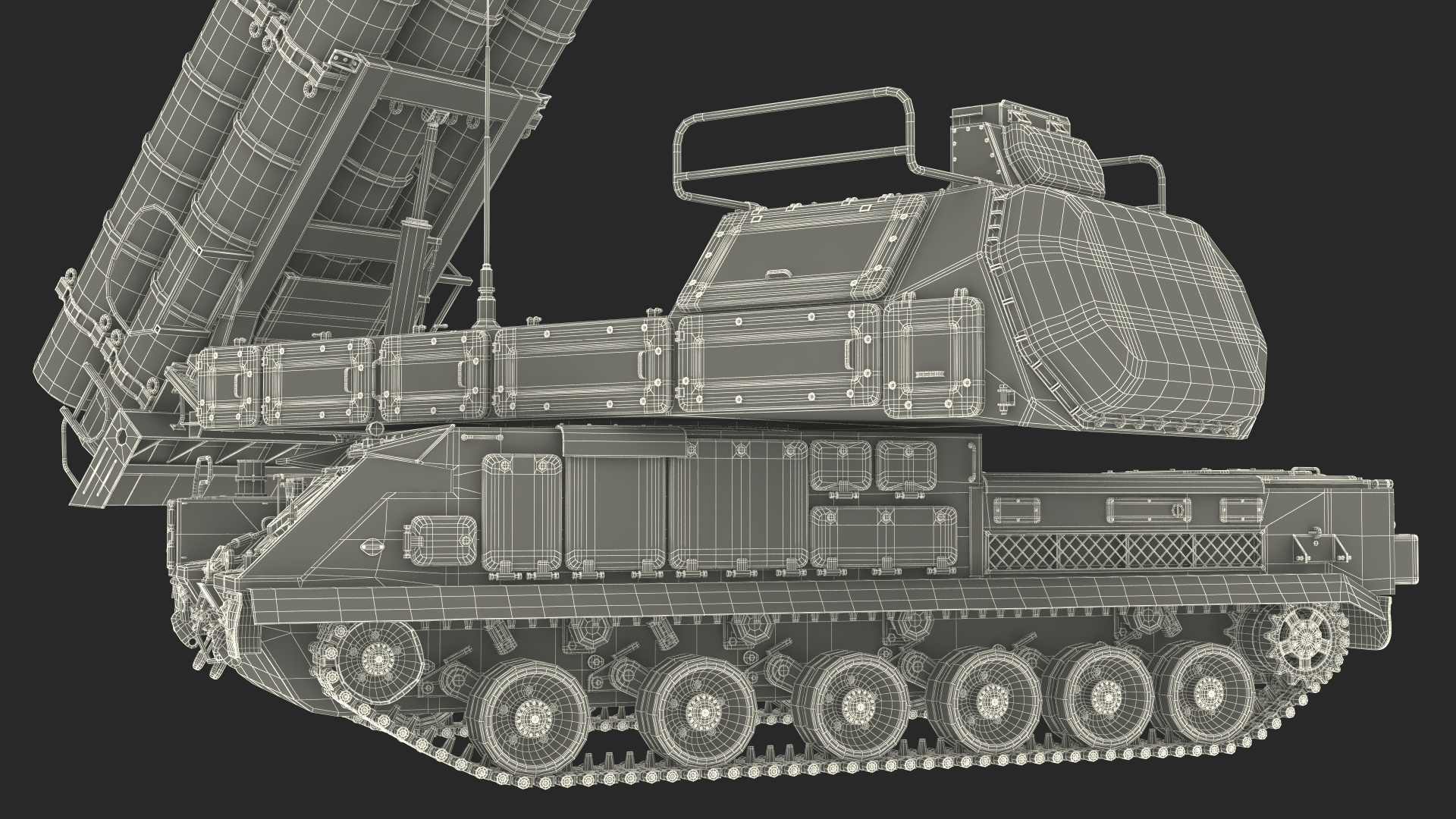 9K317M Buk M3 Russian Missile System Battle Position 3D