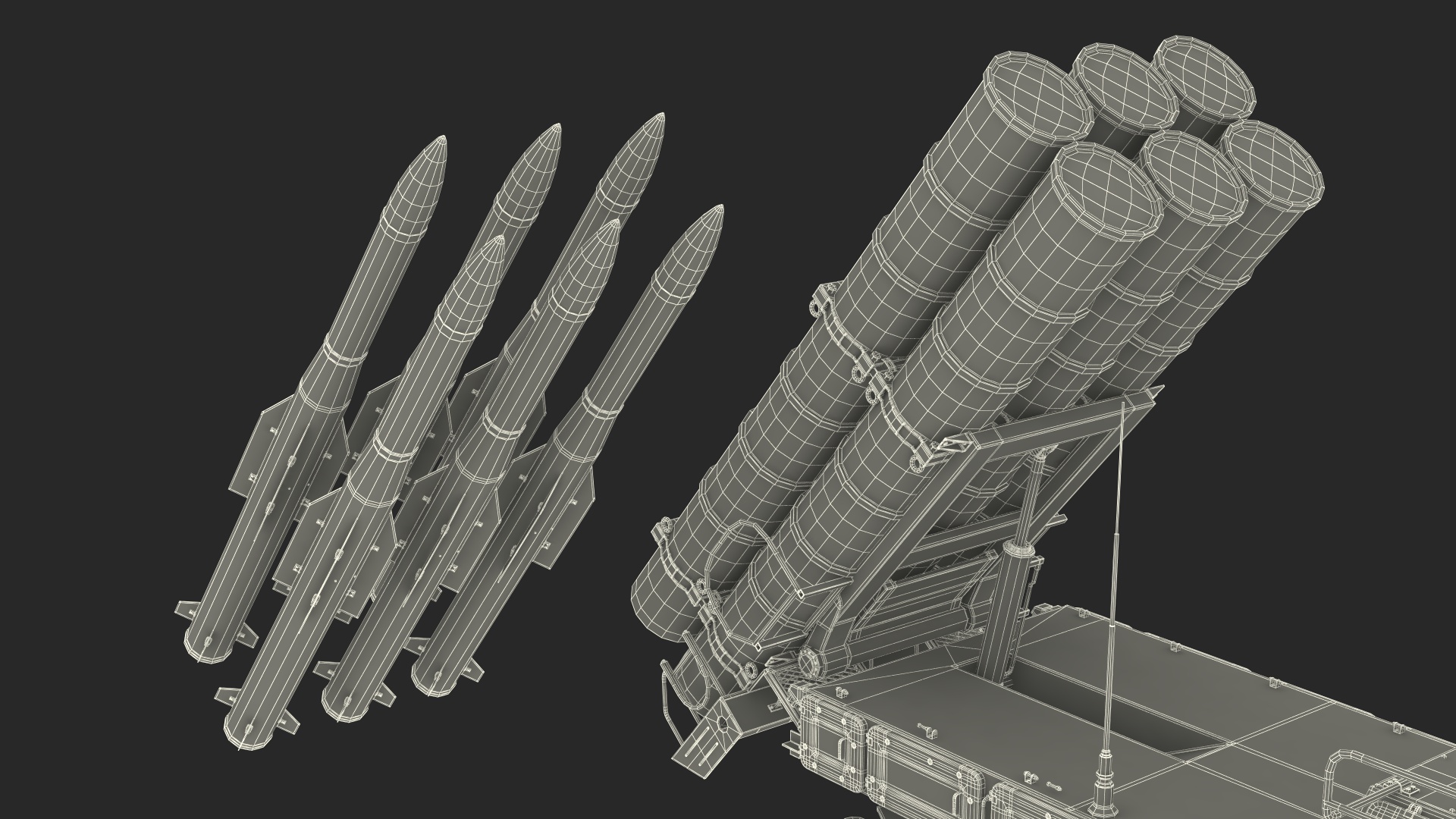 9K317M Buk M3 Russian Missile System Battle Position 3D