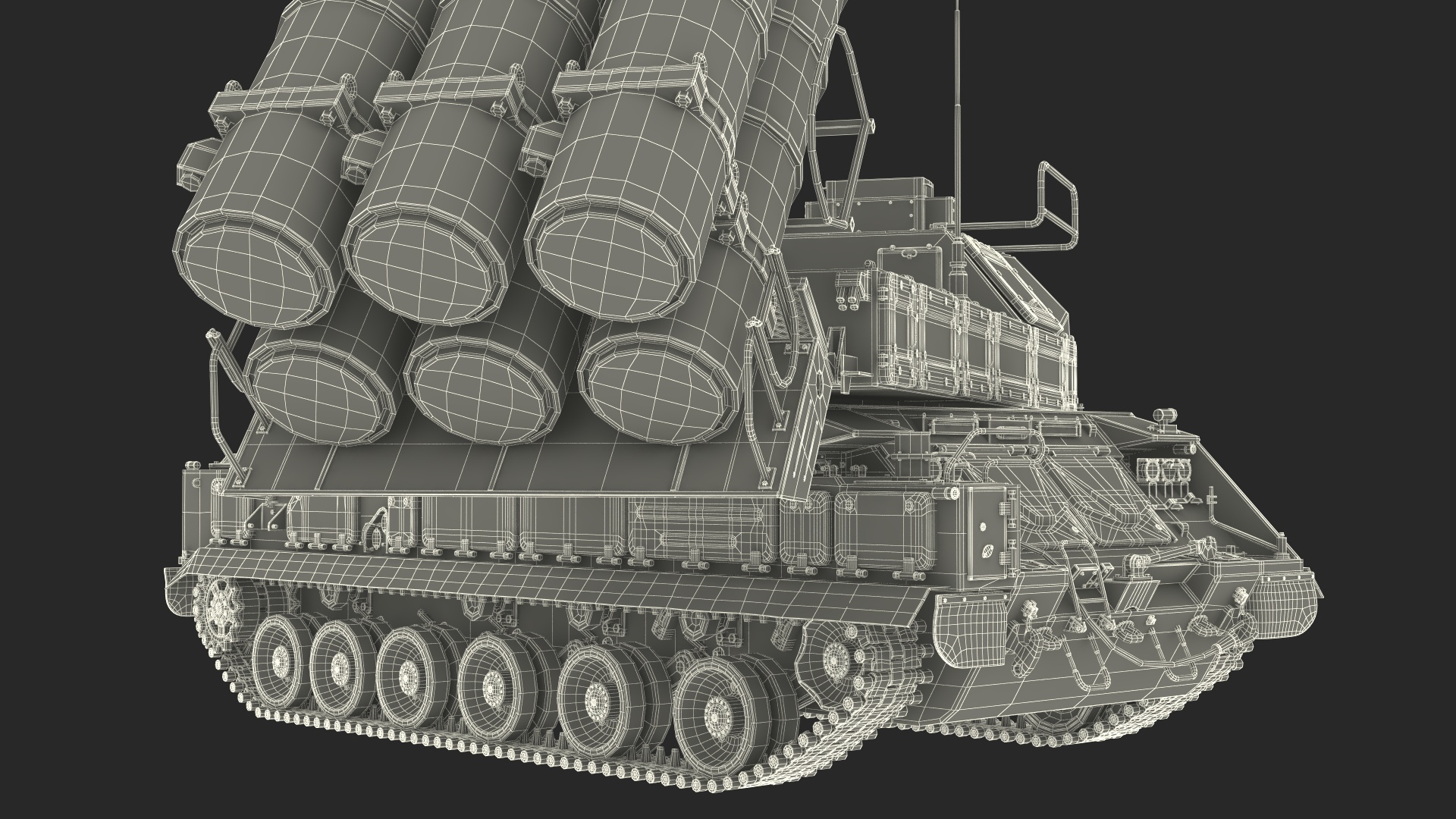 9K317M Buk M3 Russian Missile System Battle Position 3D