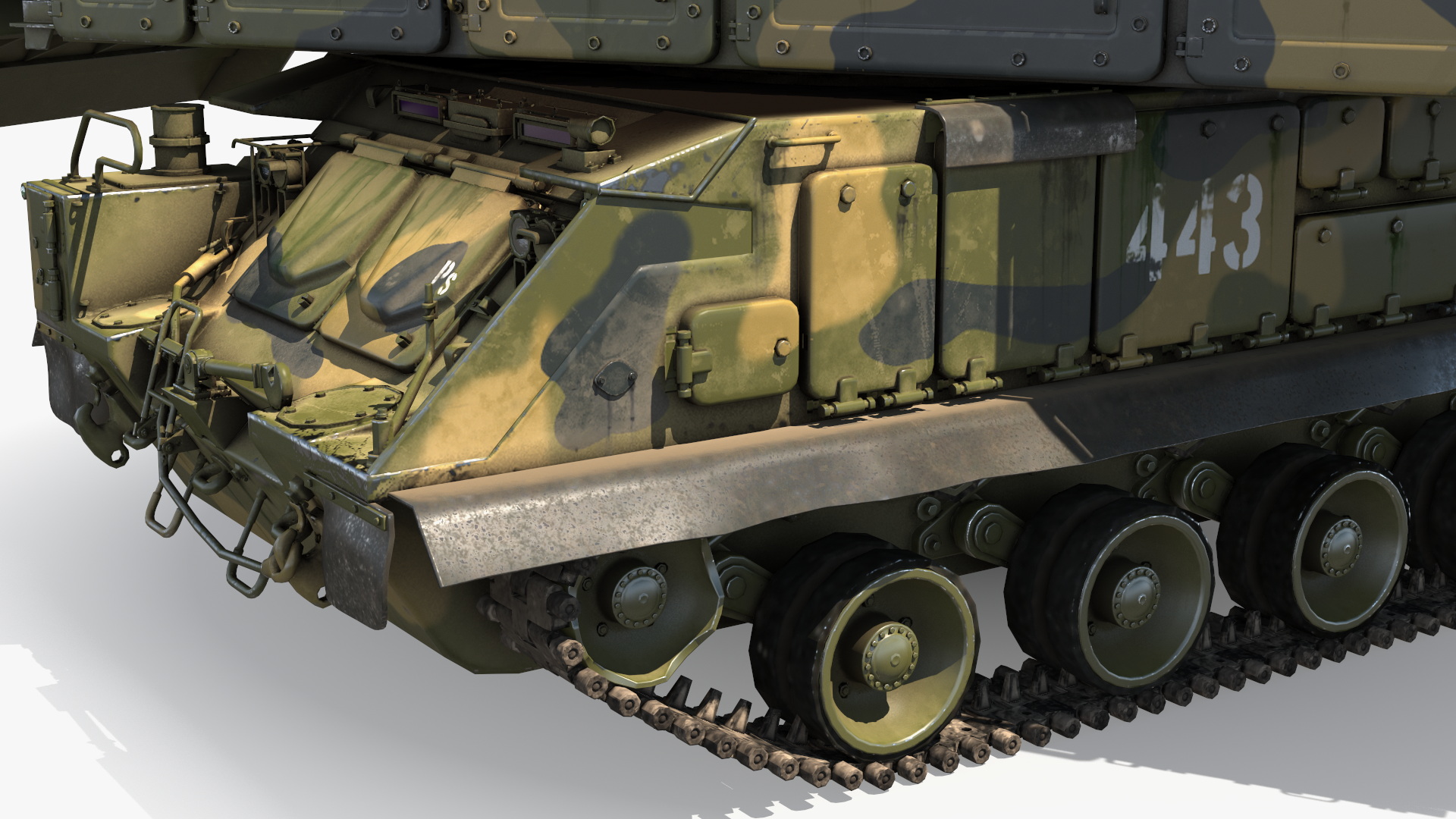 9K317M Buk M3 Russian Missile System Battle Position 3D