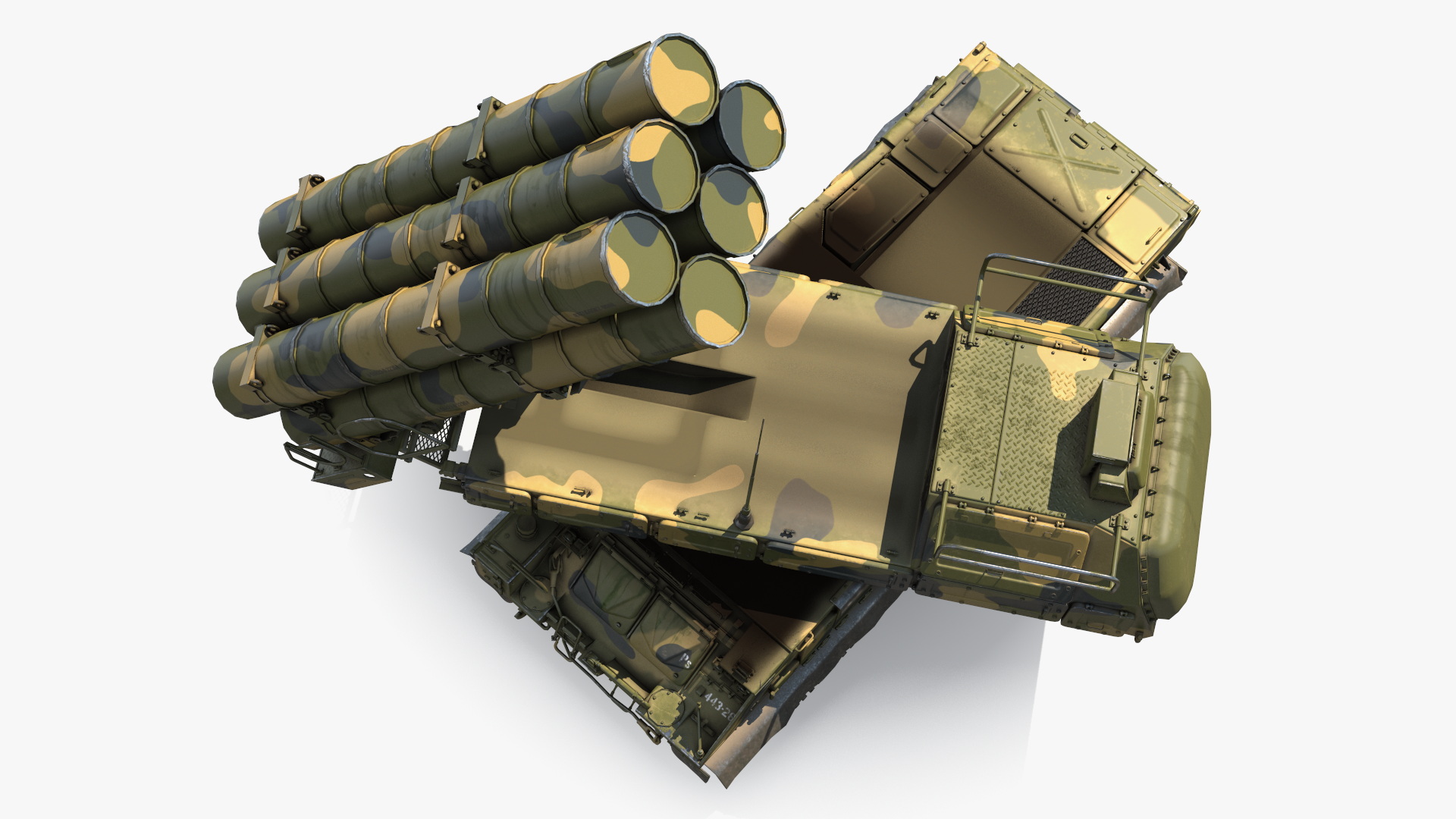 9K317M Buk M3 Russian Missile System Battle Position 3D