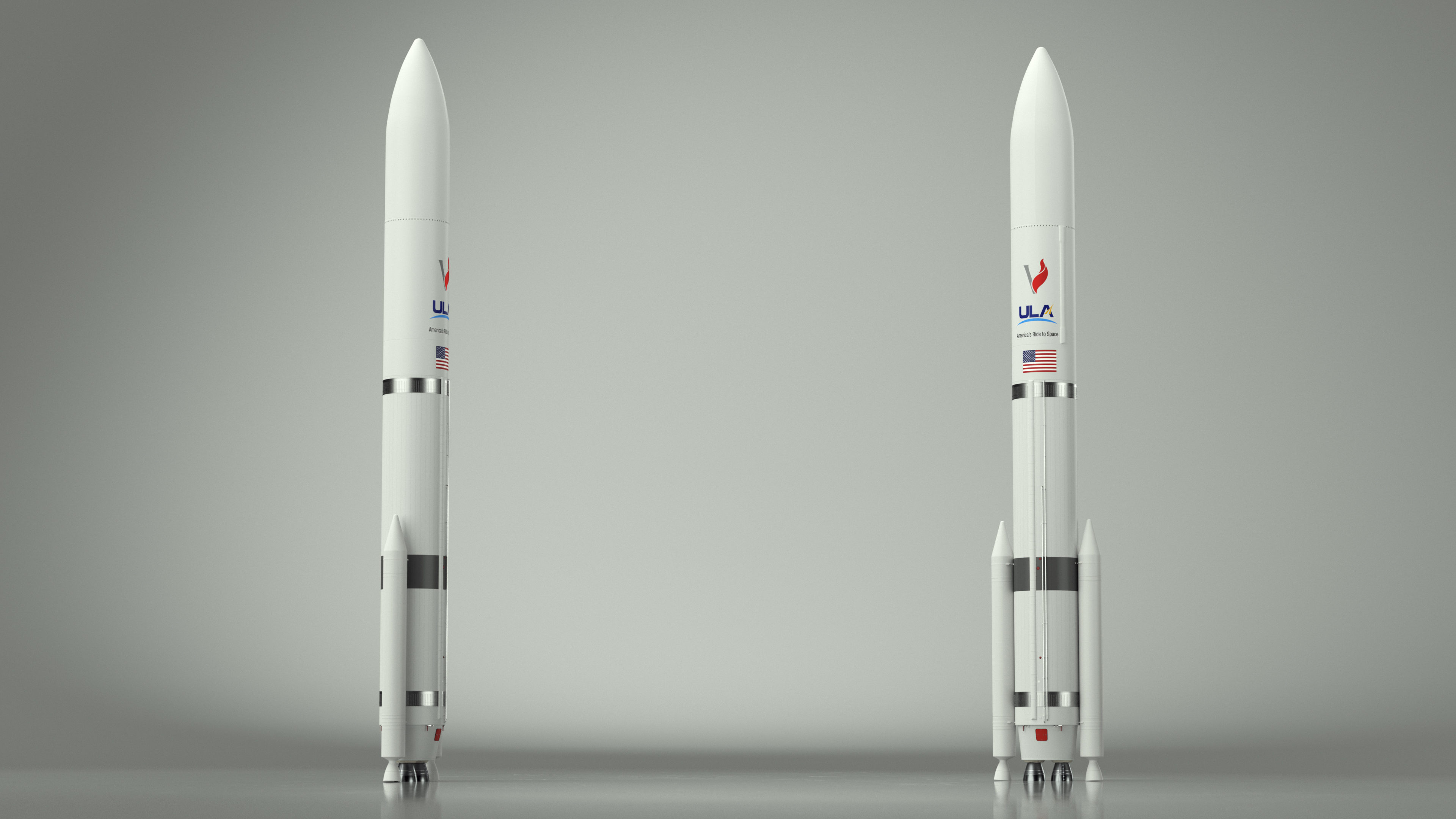 3D model Vulcan Centaur Rocket with Two Solid Boosters