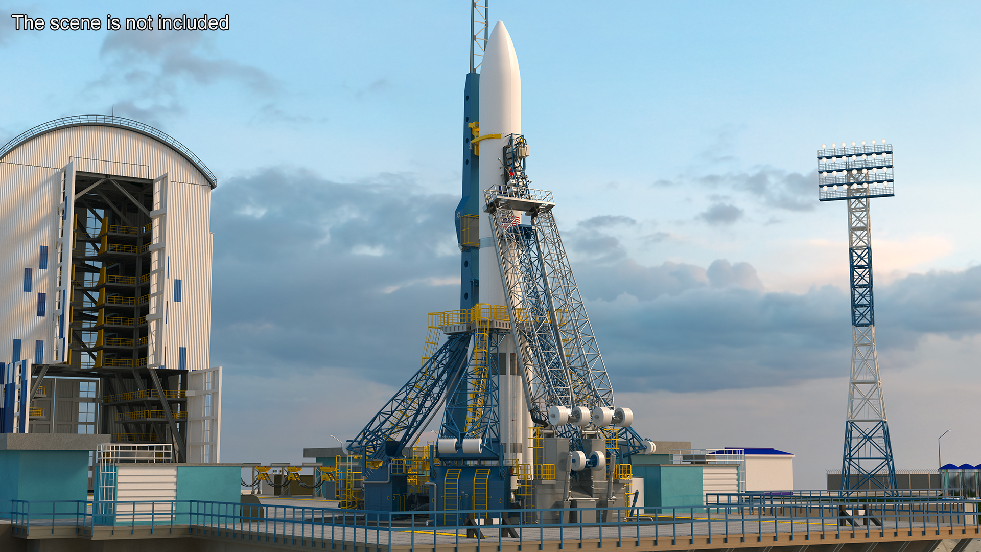 3D model Vulcan Centaur Rocket with Two Solid Boosters