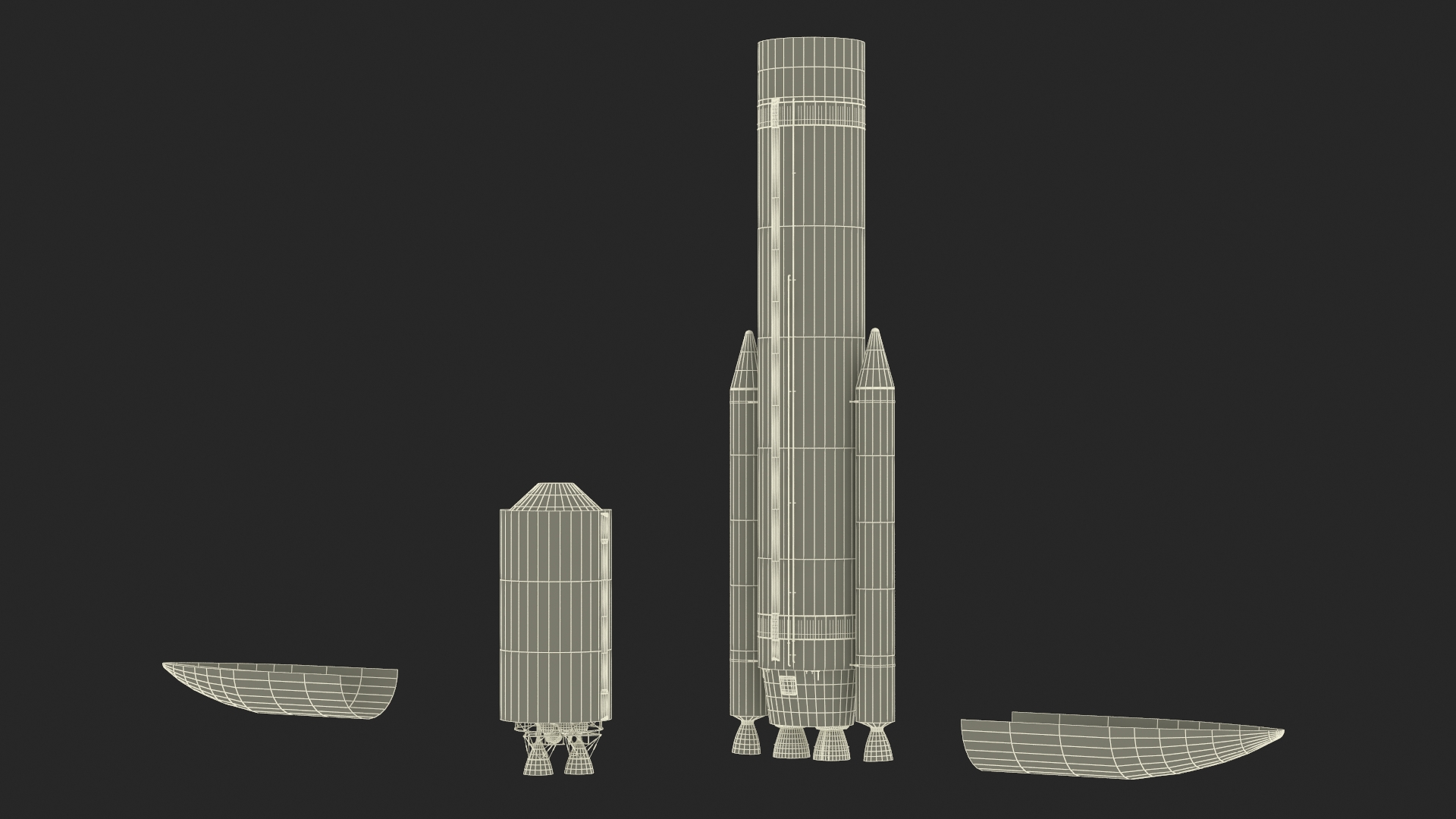 3D model Vulcan Centaur Rocket with Two Solid Boosters