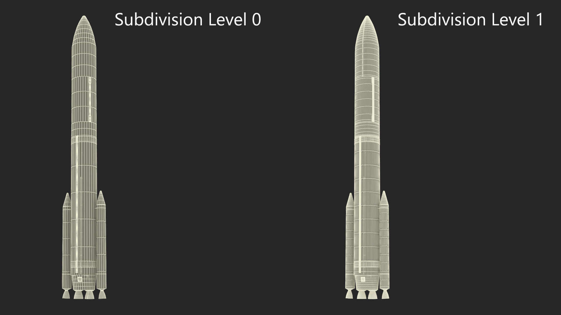 3D model Vulcan Centaur Rocket with Two Solid Boosters