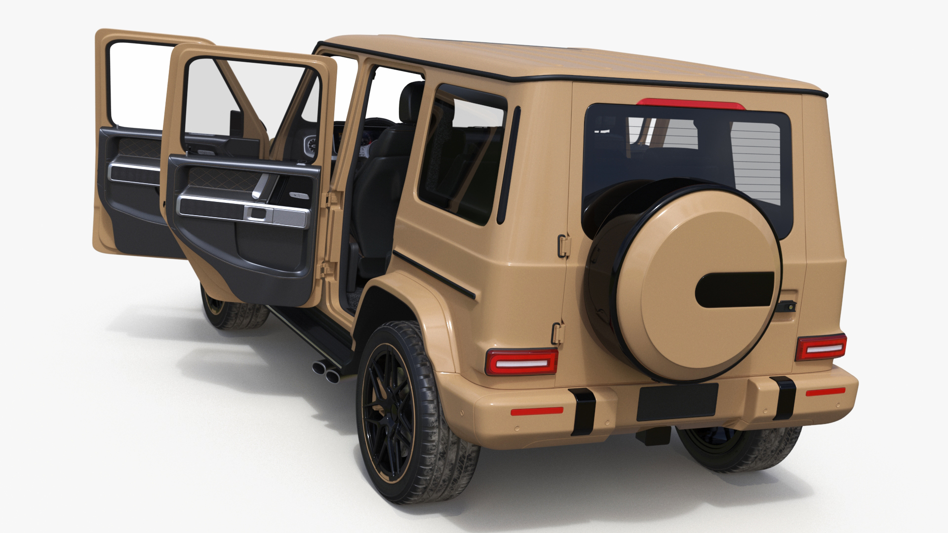 Luxury SUV Generic Beige 3D model