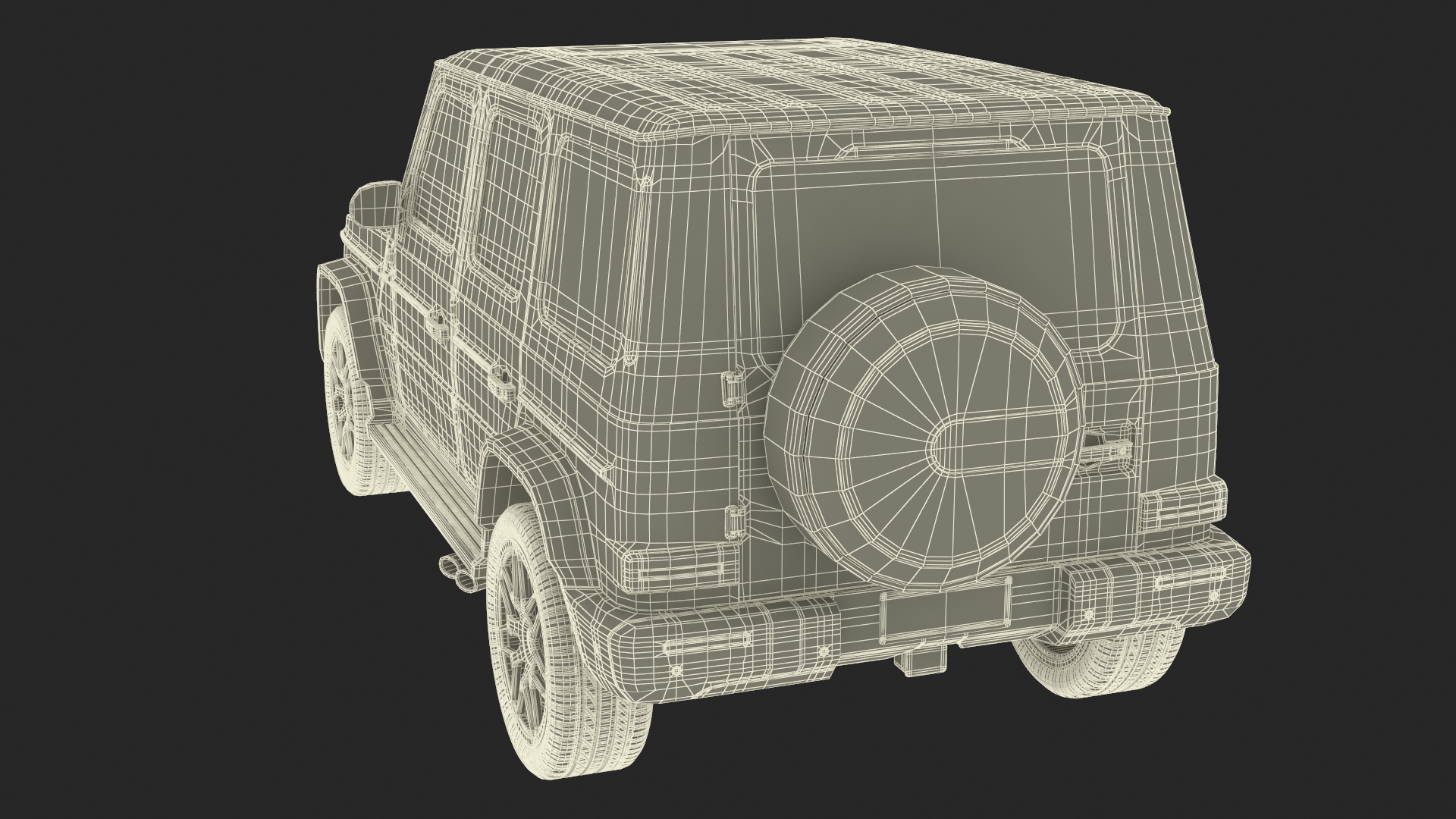 Luxury SUV Generic Beige 3D model