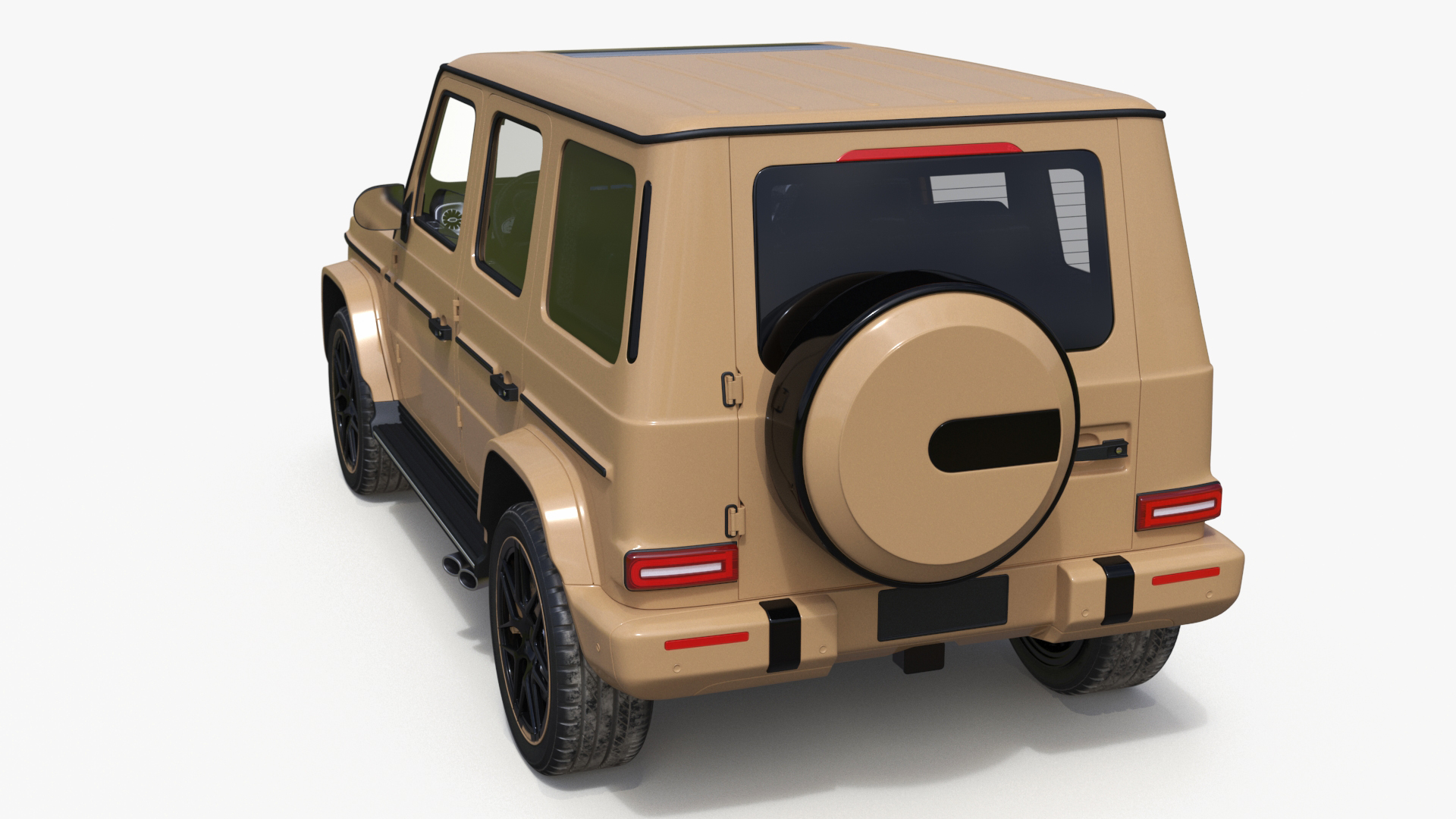 Luxury SUV Generic Beige 3D model