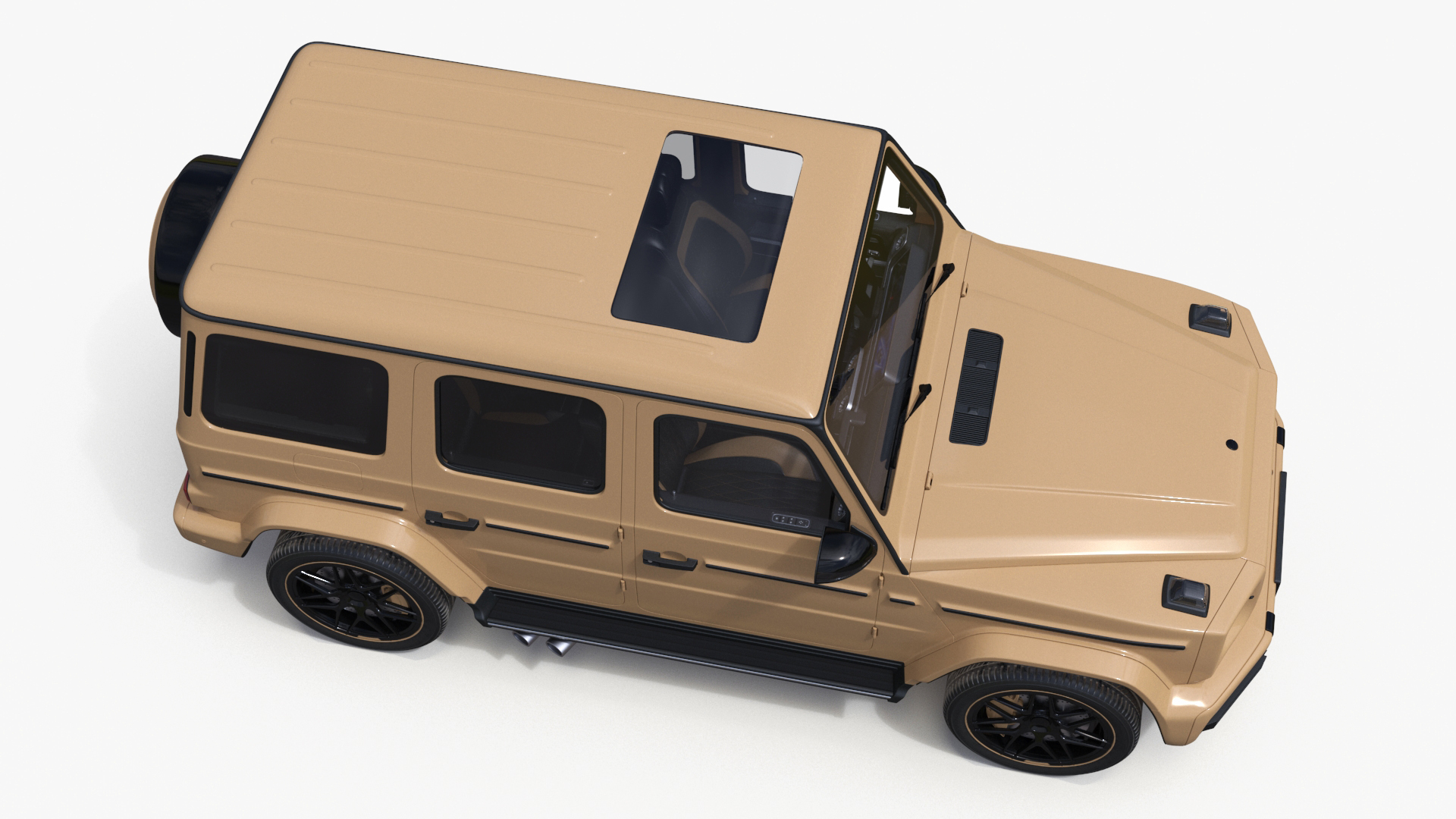 Luxury SUV Generic Beige 3D model