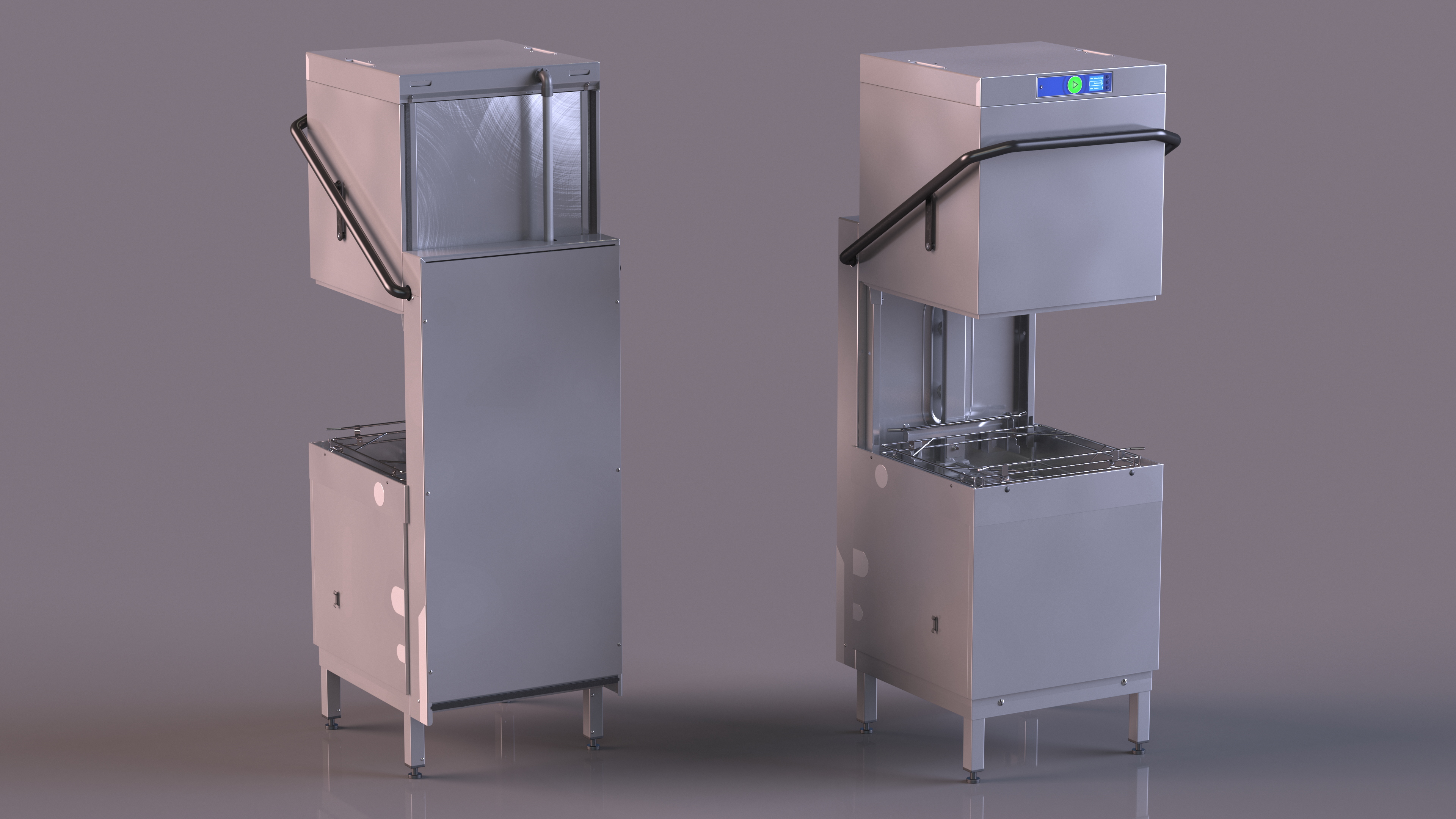 3D Commercial Dishwasher Hood Type