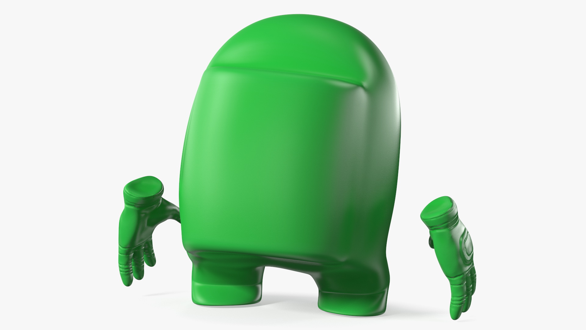 3D Sad Among Us Character Green model