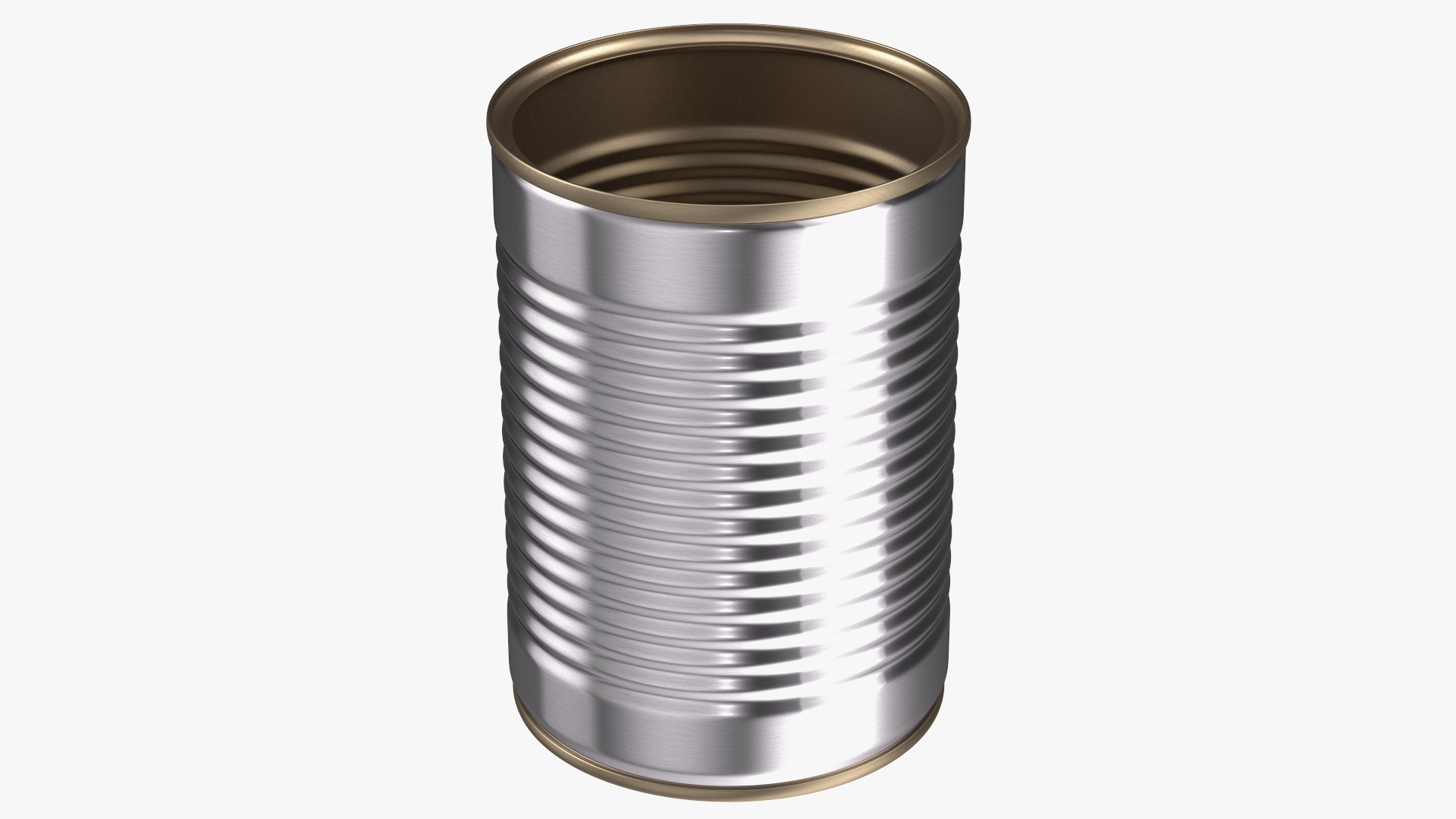 3D Empty Tin Can model