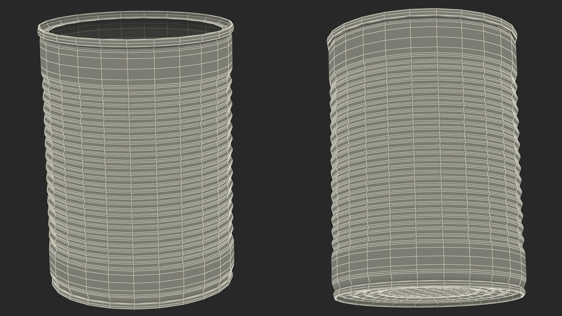 3D Empty Tin Can model