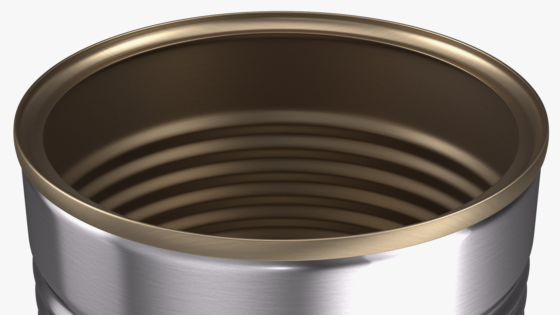 3D Empty Tin Can model