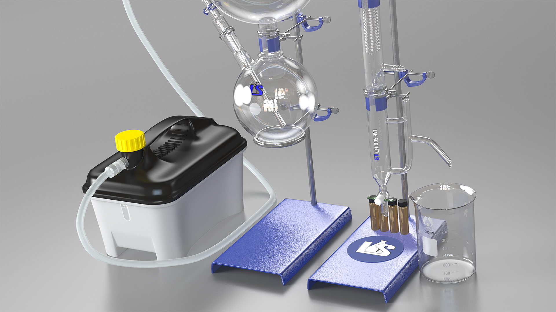 3D model Terpene Distillation Laboratory Set