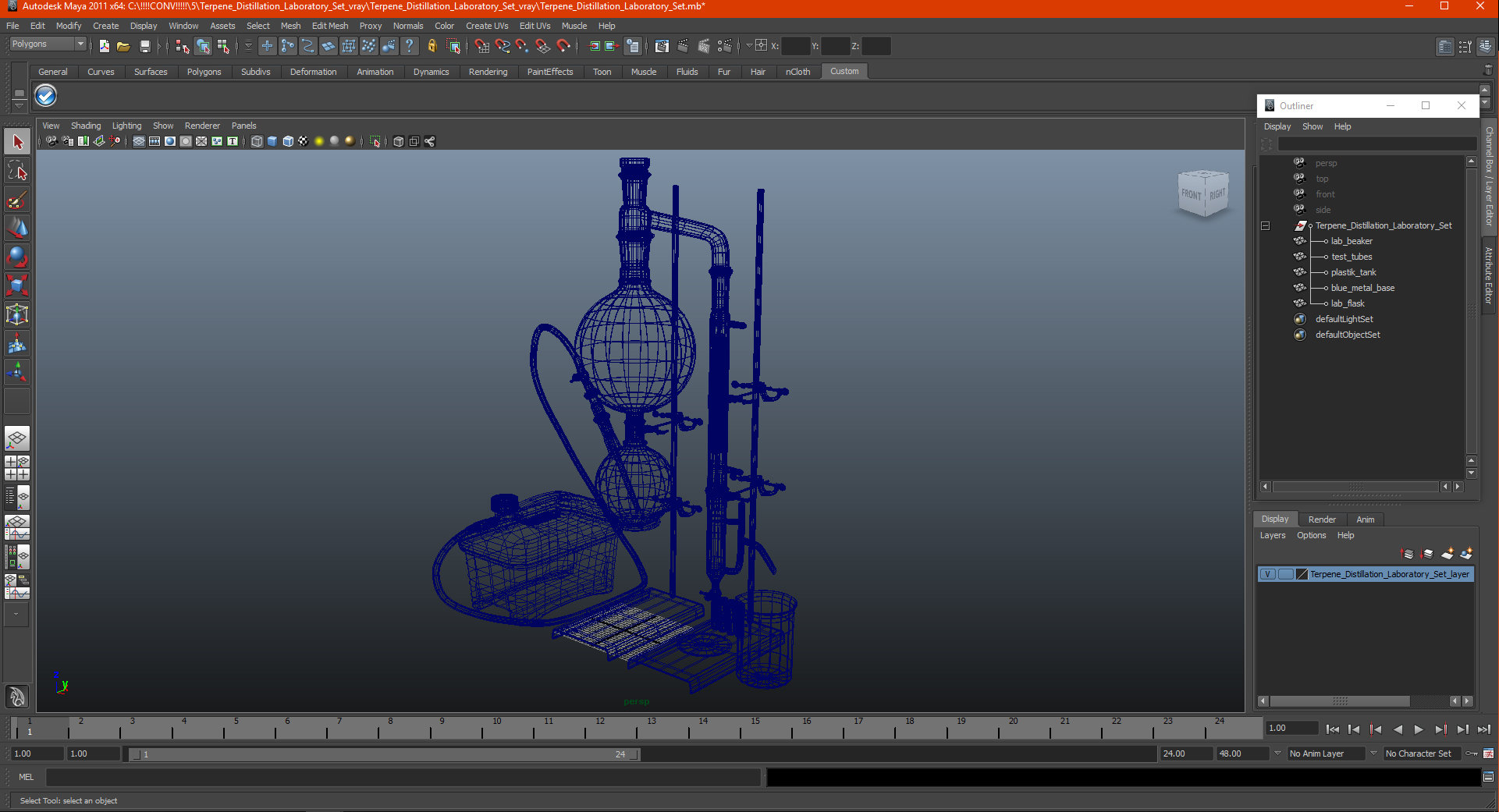 3D model Terpene Distillation Laboratory Set