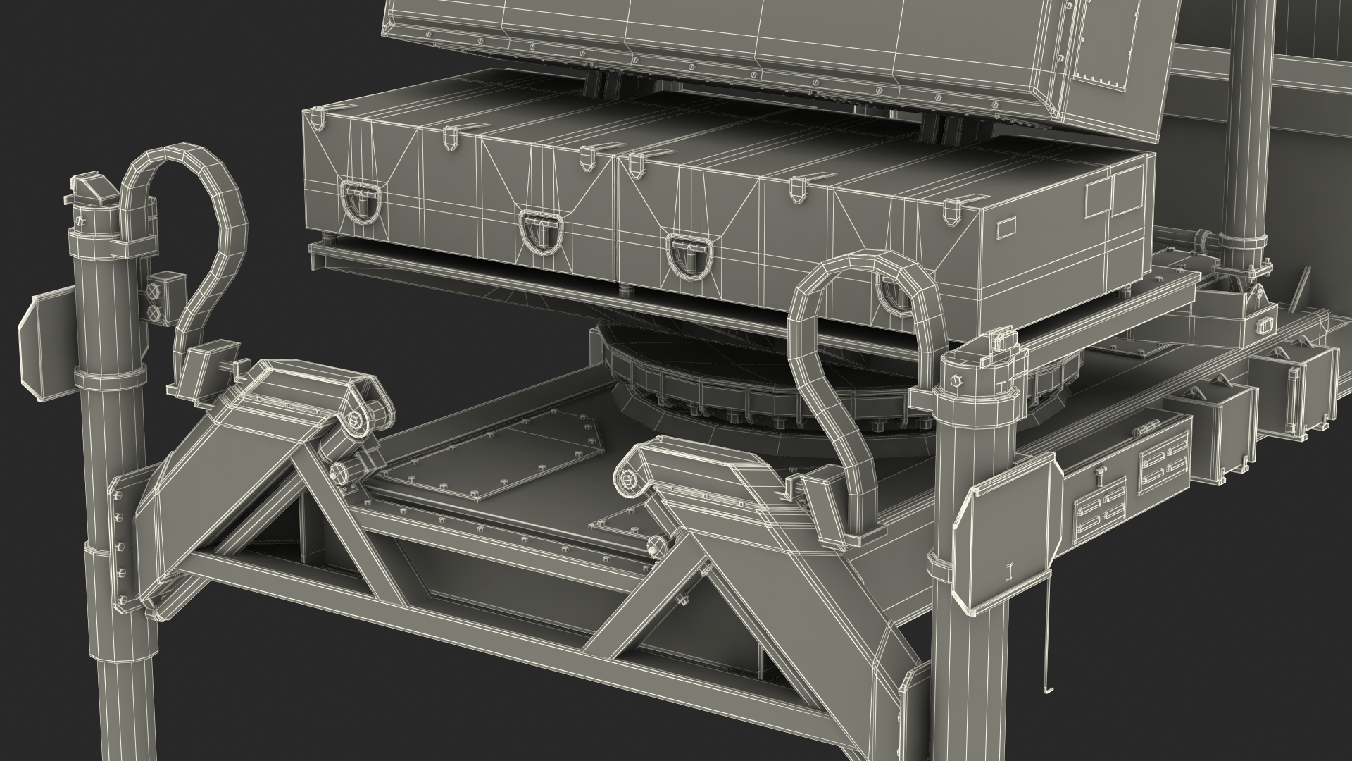 Ground Based Mobile Multi Mission Radar 3D model