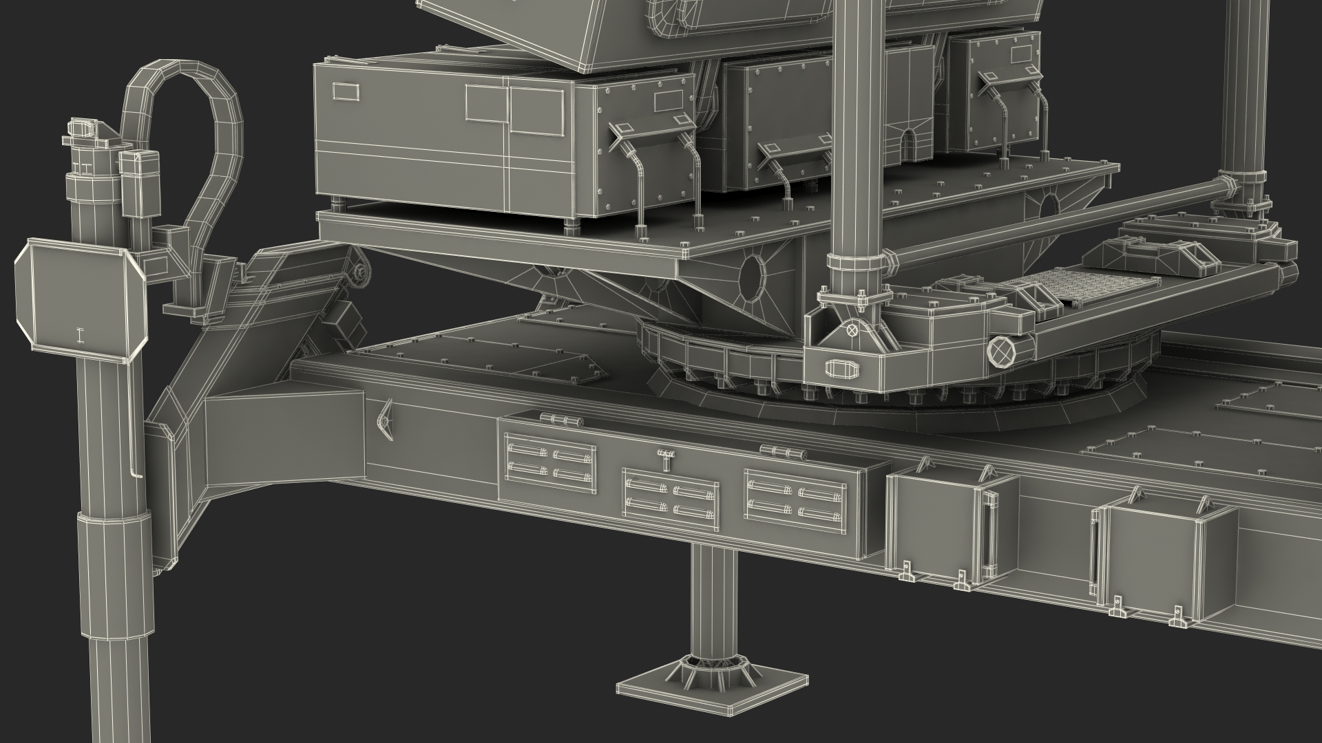 Ground Based Mobile Multi Mission Radar 3D model