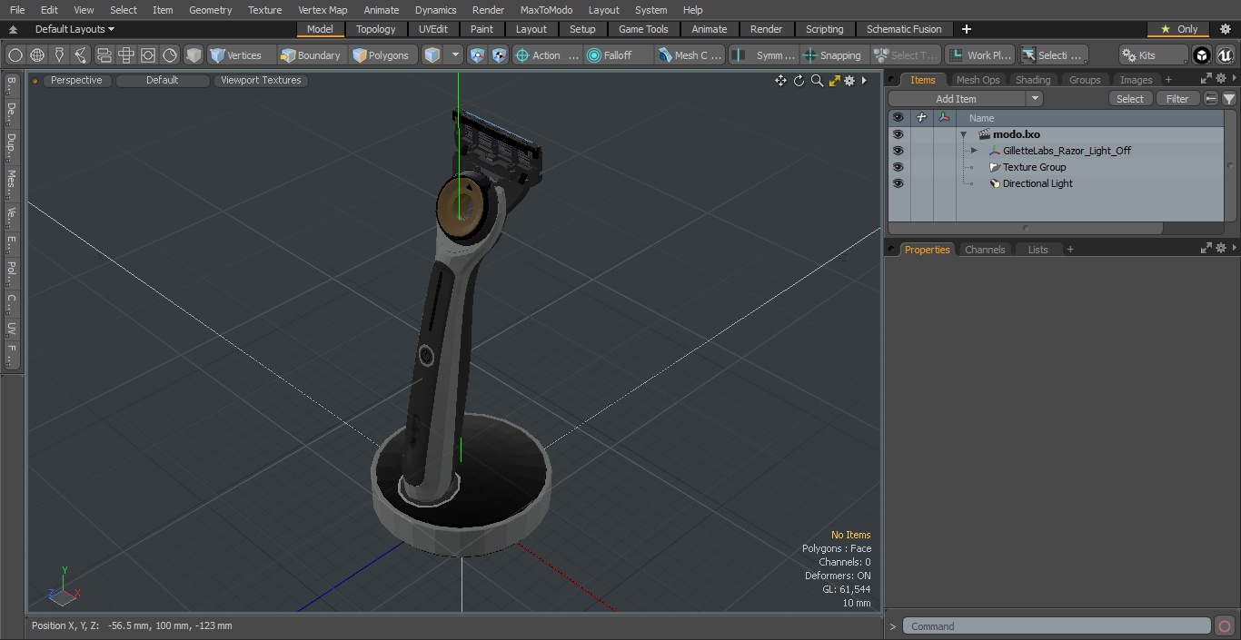 3D GilletteLabs Razor Light Off model