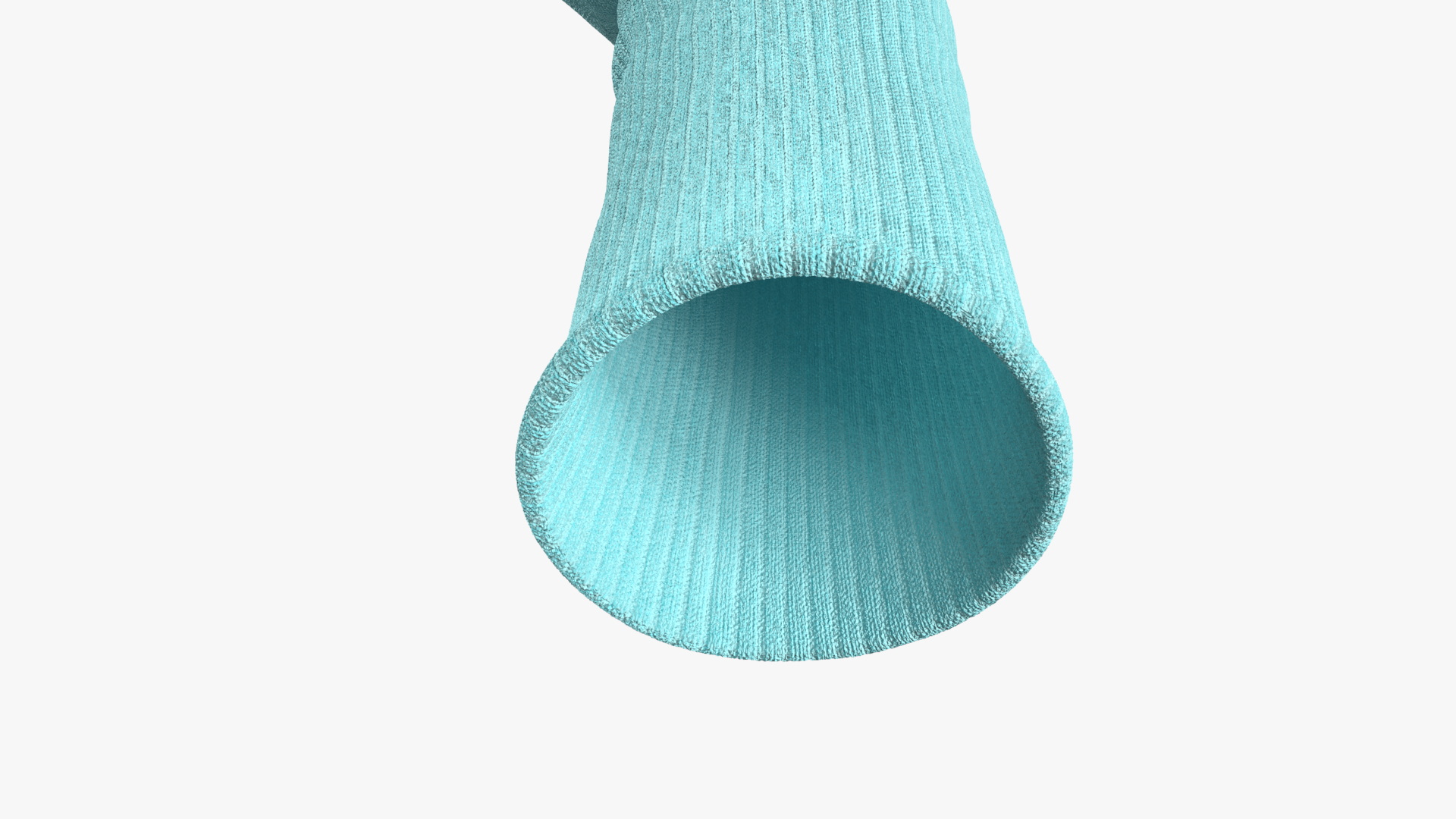 3D Sock Puppet Character Blue Boy Smiling Pose model