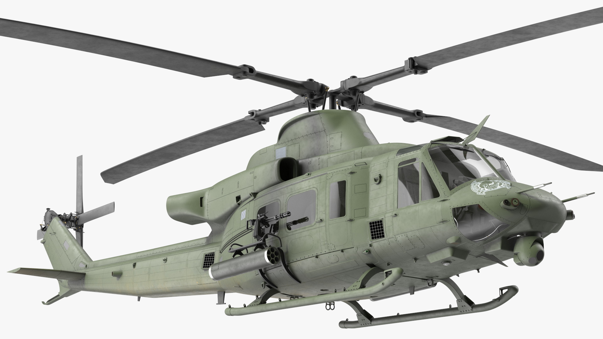 Military Medium Utility Helicopter 3D model