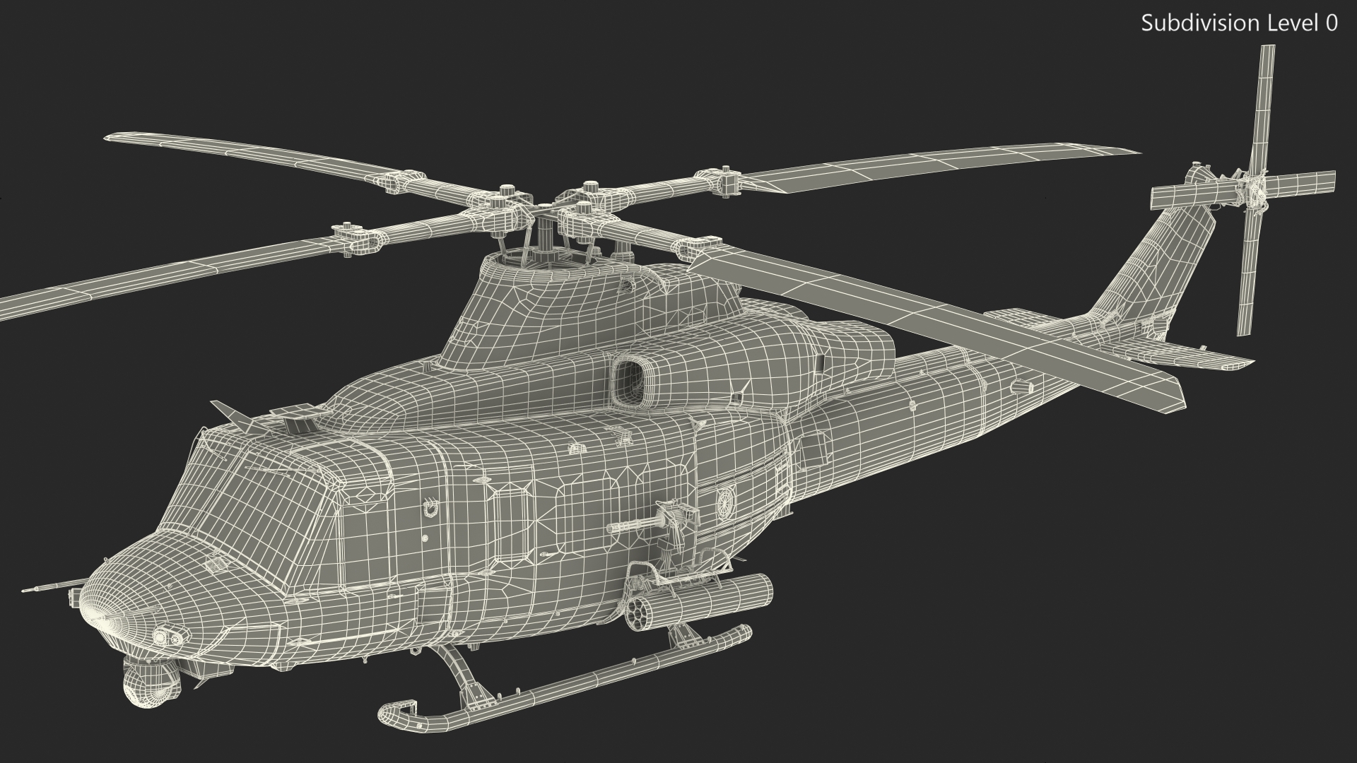 Military Medium Utility Helicopter 3D model