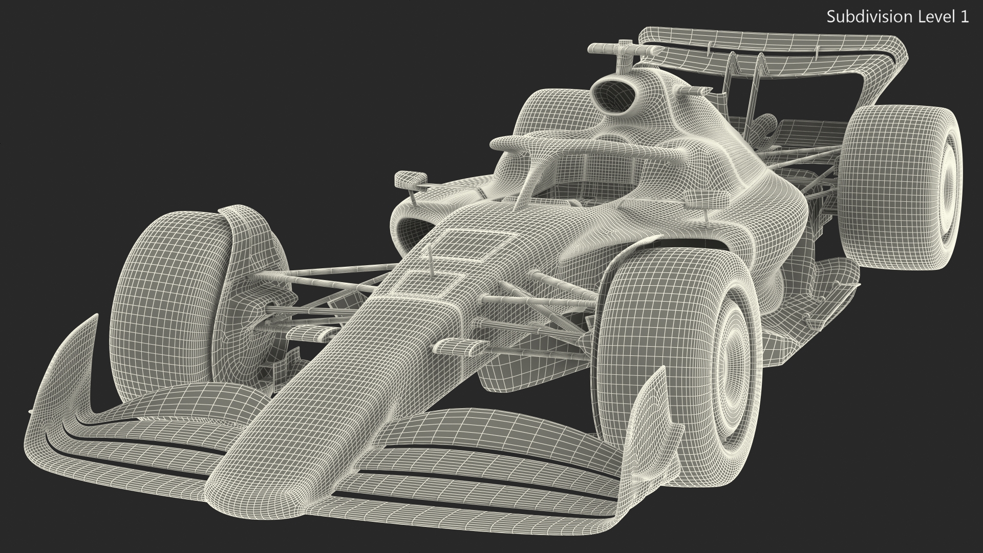 3D Open Wheel Racing Car