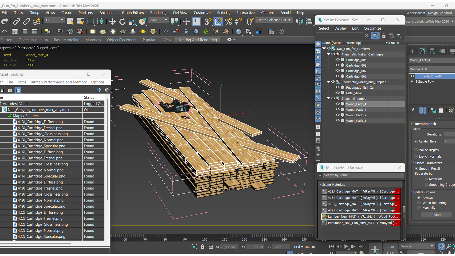 3D model Nail Gun for Lumbers