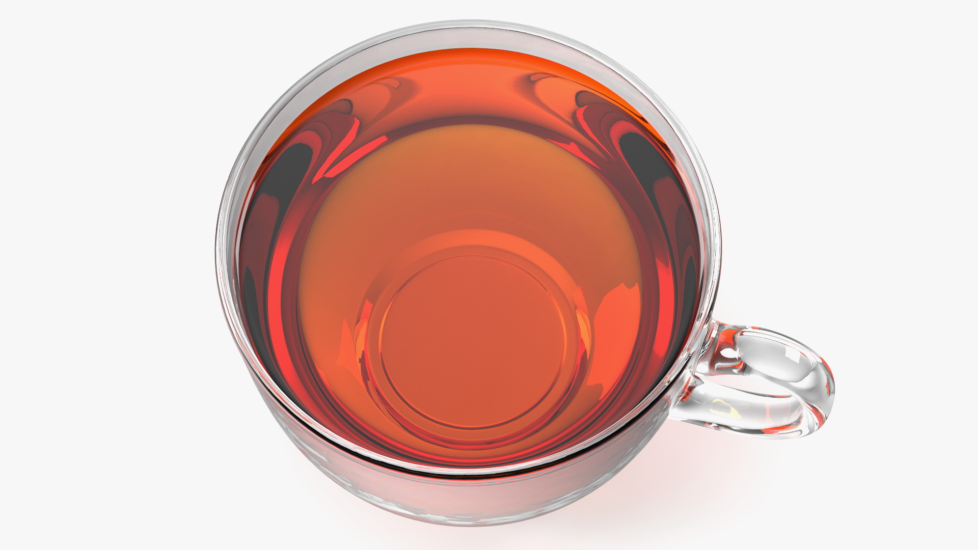 3D Full Glass Tea Cup model