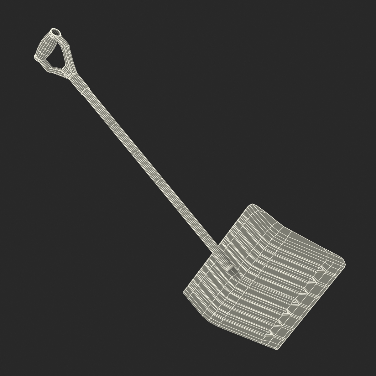 Snow or Utility Shovel 3D