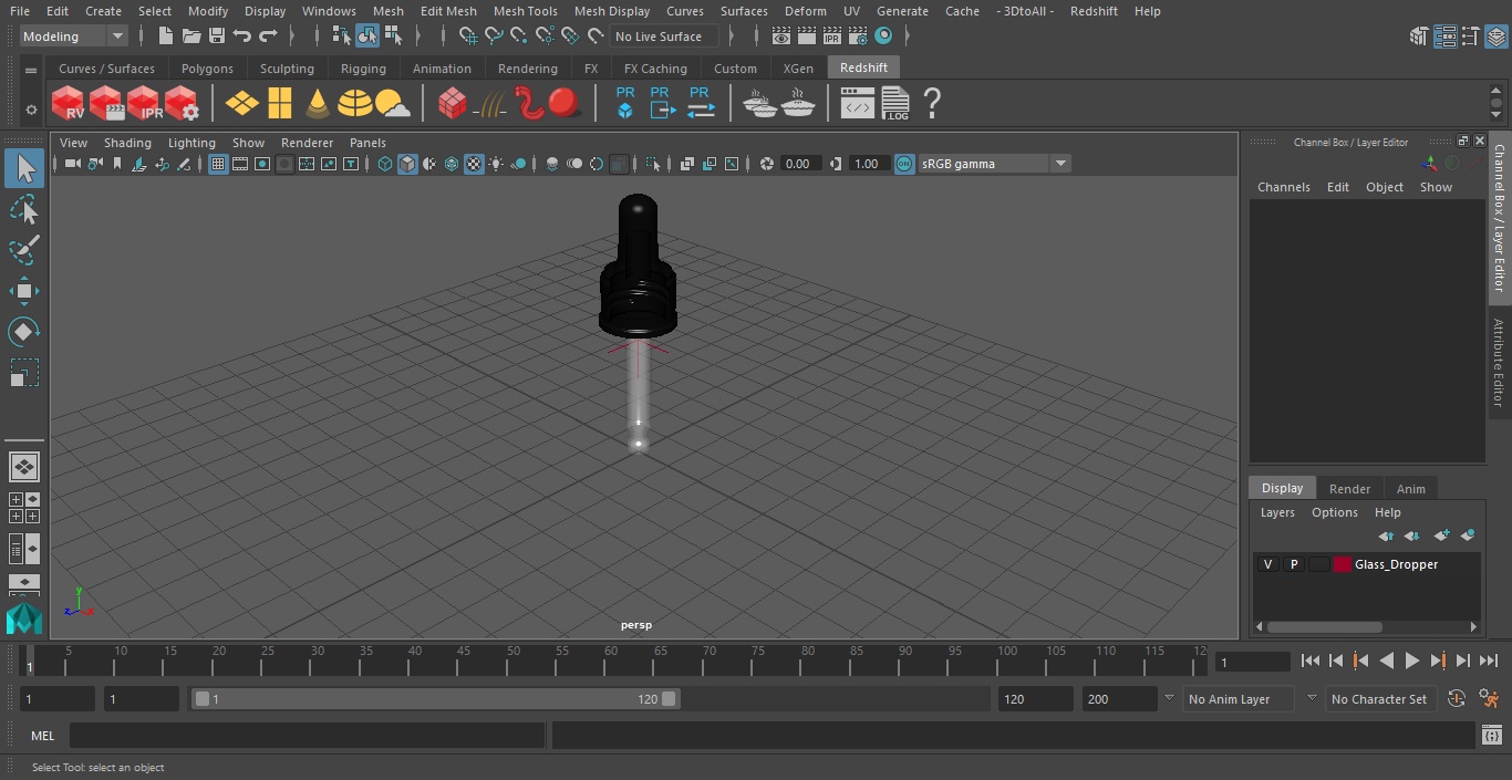 3D Glass Dropper model