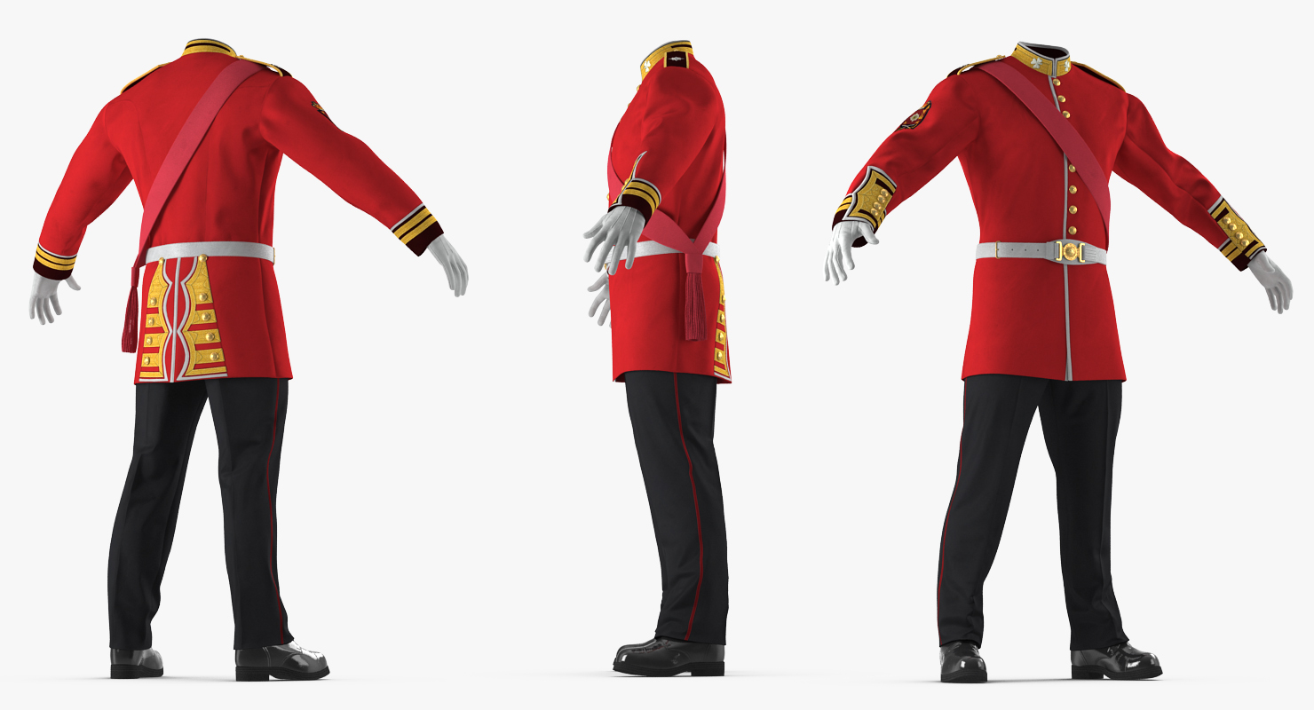 3D model Irish Guard Sergeant Uniform 2