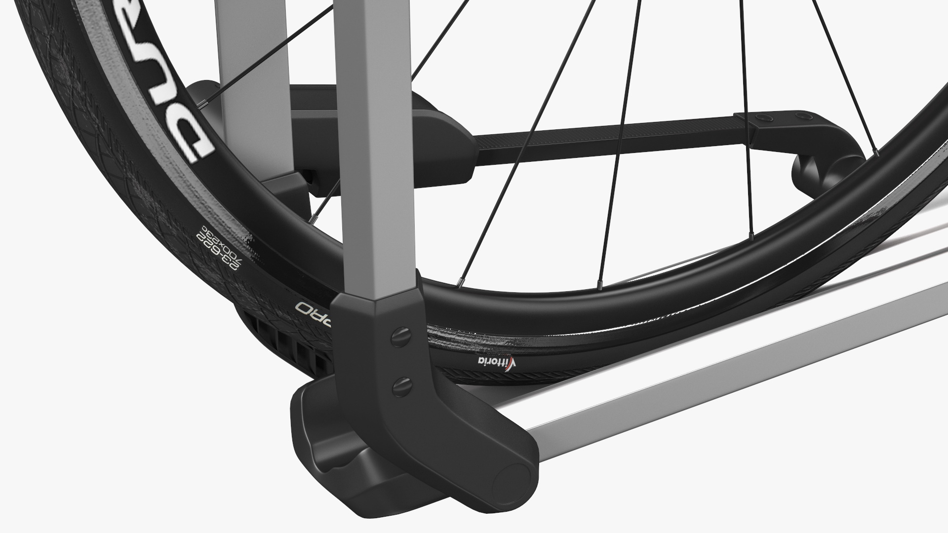 3D model Thule Helium Aluminum Platform with Road Bike