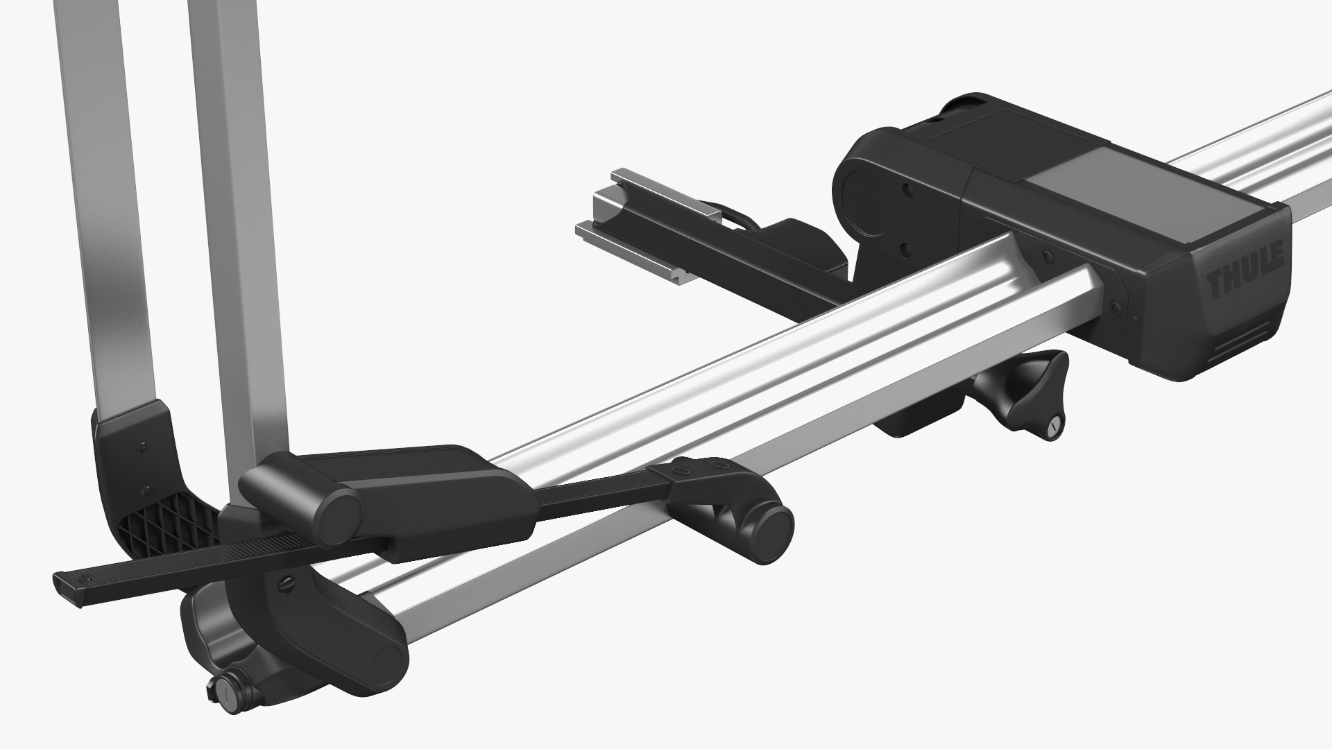 3D model Thule Helium Aluminum Platform with Road Bike