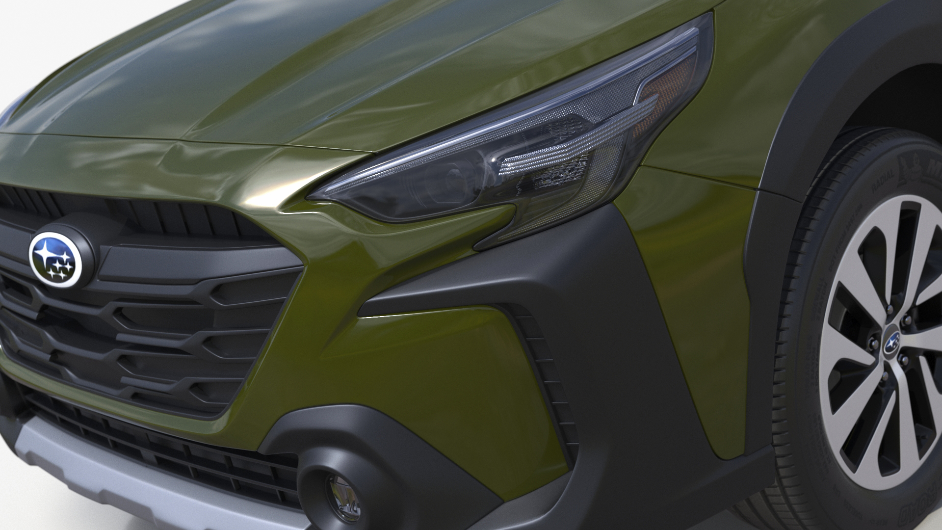 3D model Subaru Outback 2025 Green