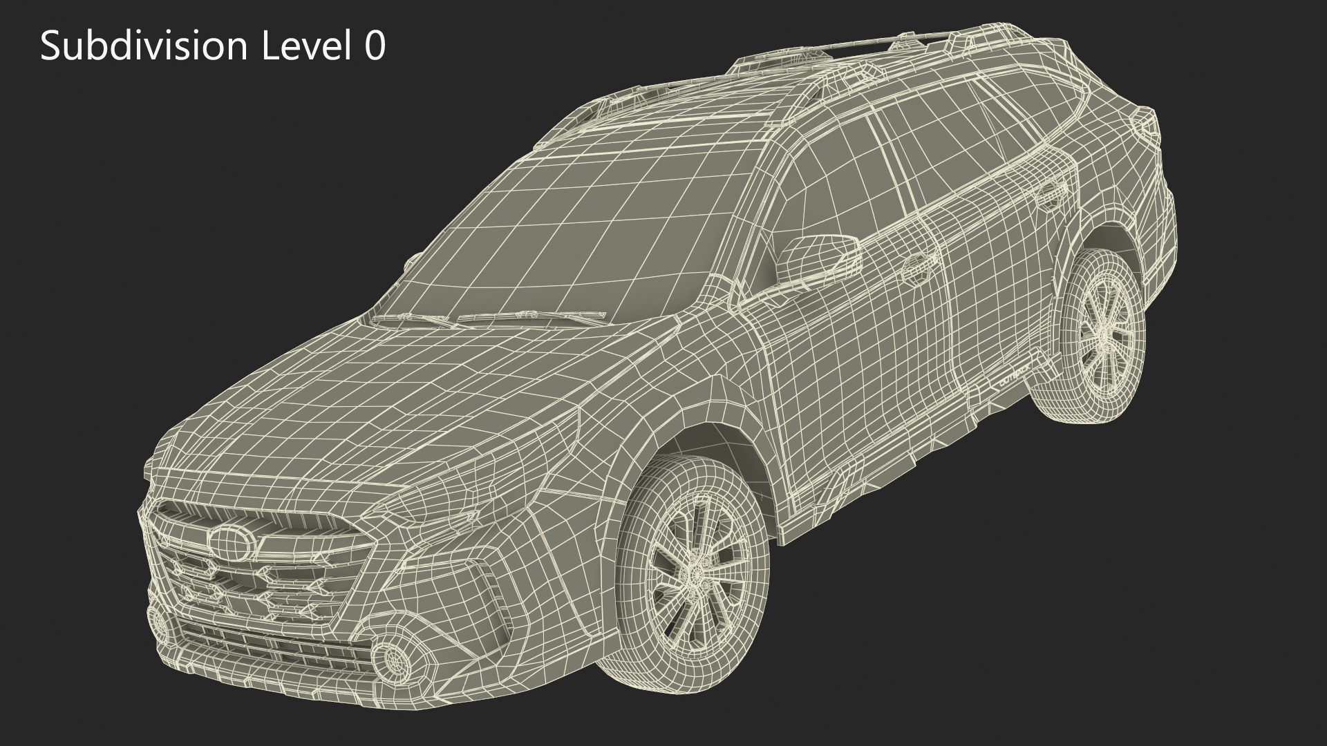 3D model Subaru Outback 2025 Green