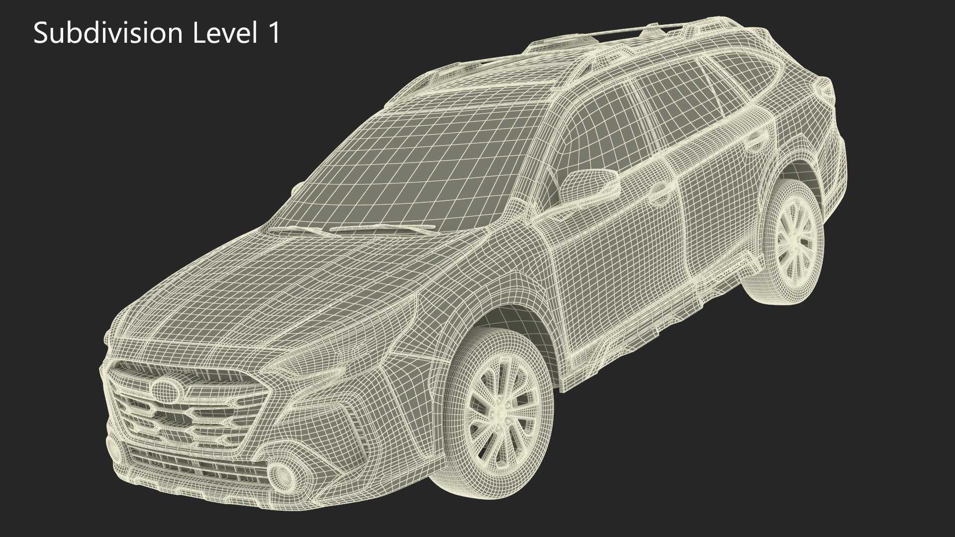 3D model Subaru Outback 2025 Green