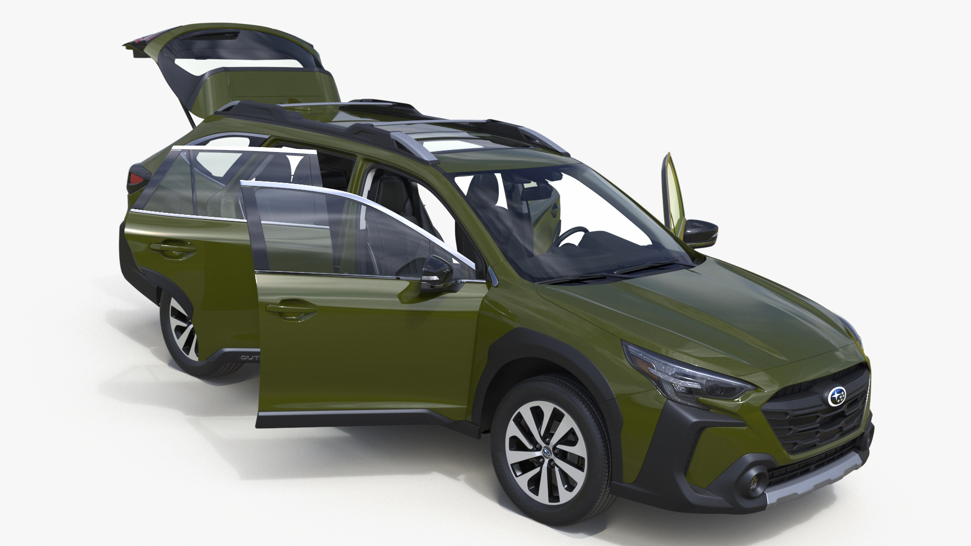 3D model Subaru Outback 2025 Green