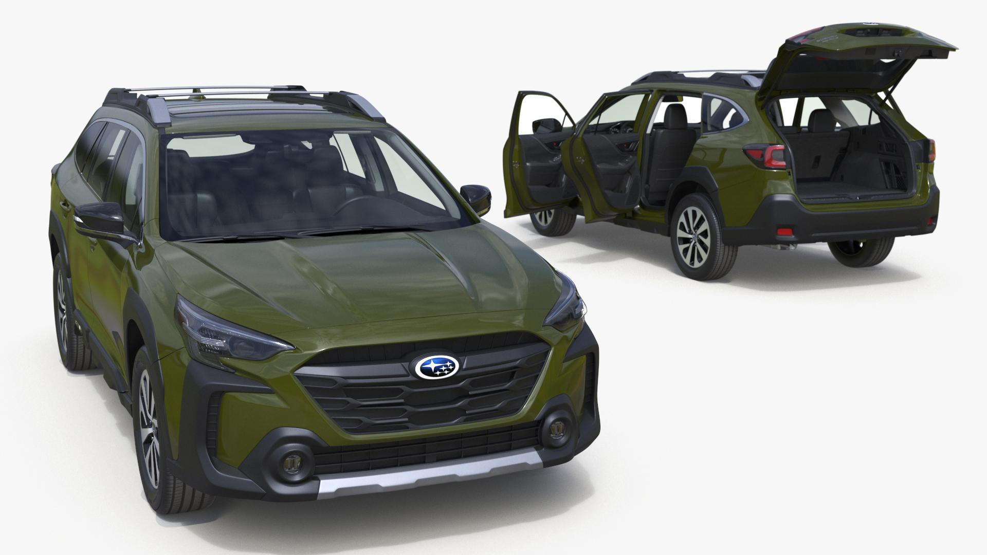 3D model Subaru Outback 2025 Green