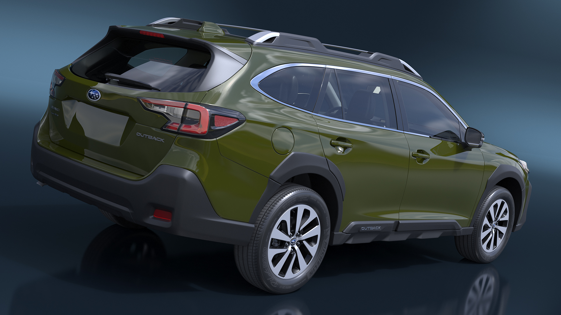 3D model Subaru Outback 2025 Green