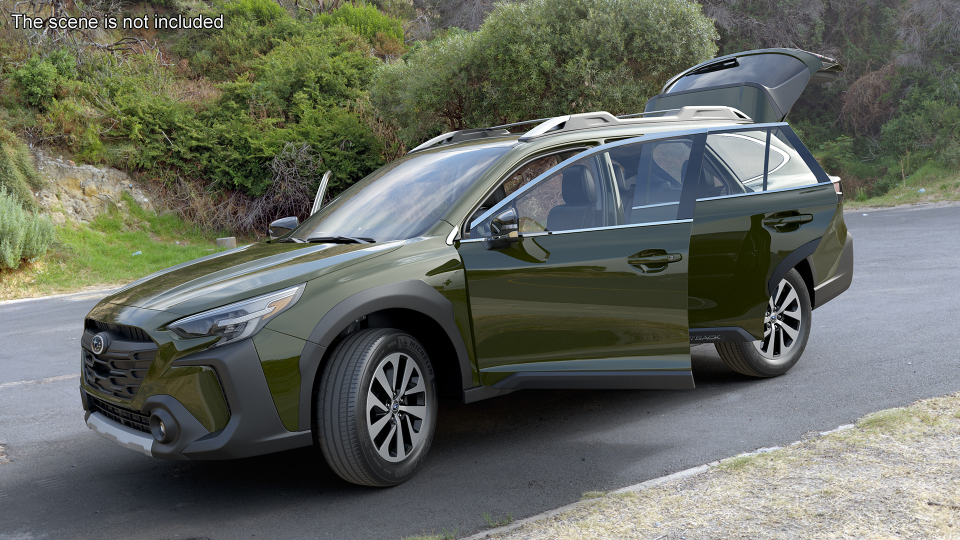 3D model Subaru Outback 2025 Green