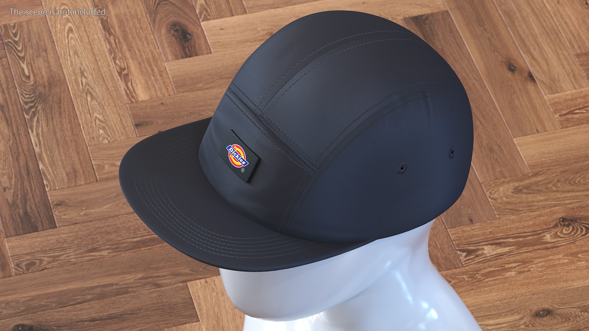 Dickies Albertville 5 Panel Cap Black 3D