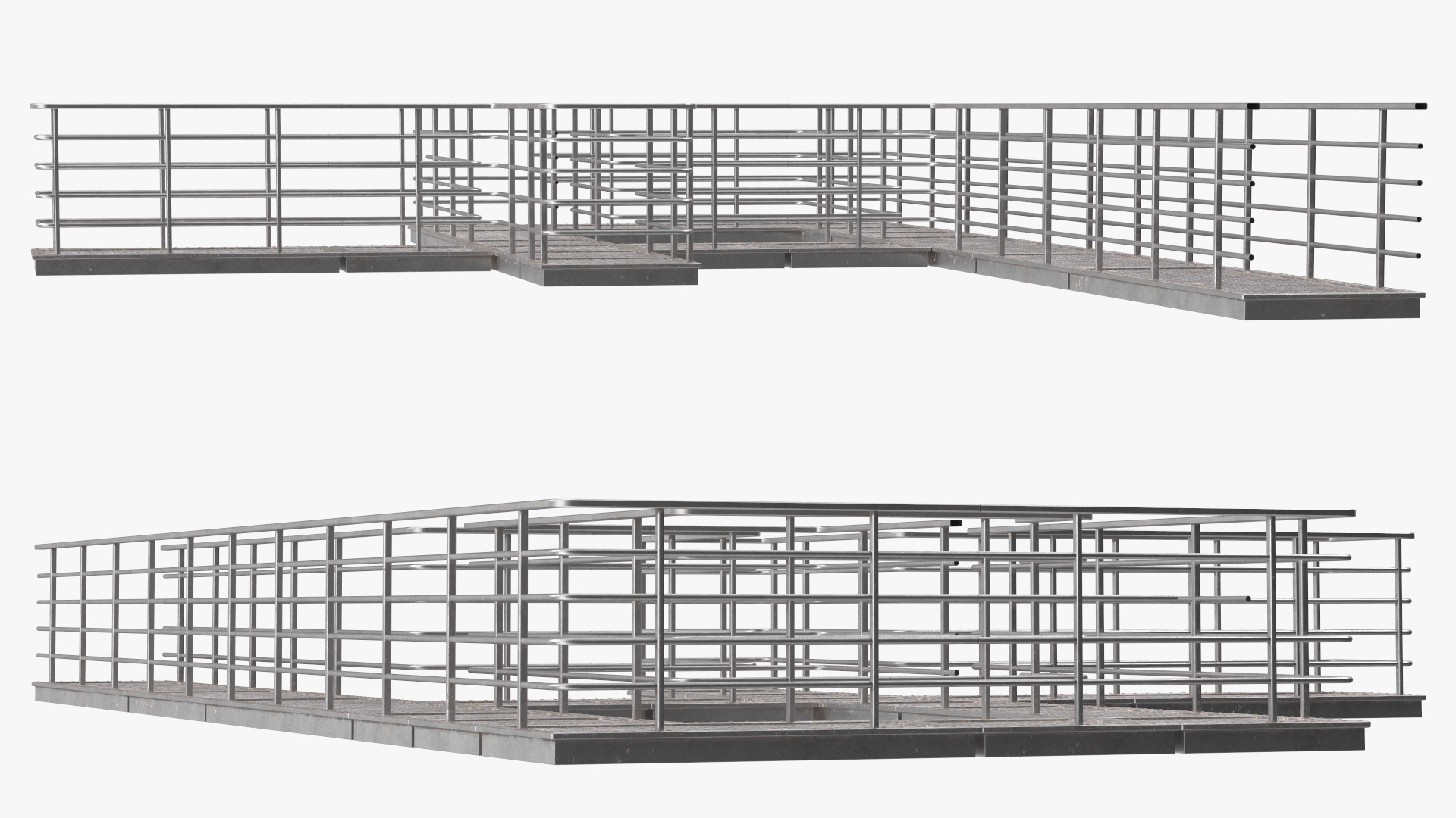 Prefabricated Industrial Catwalk 3D