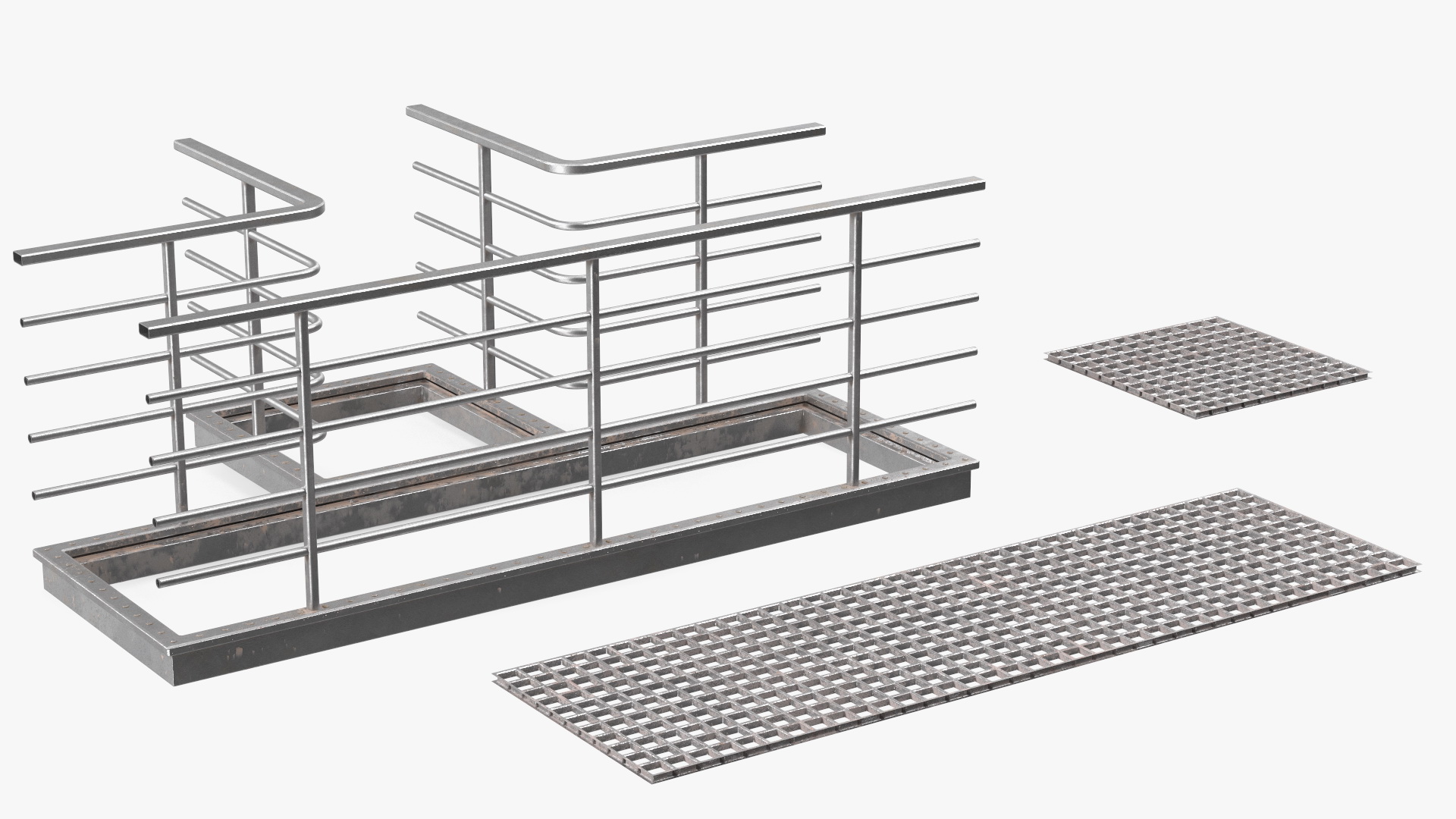 Prefabricated Industrial Catwalk 3D