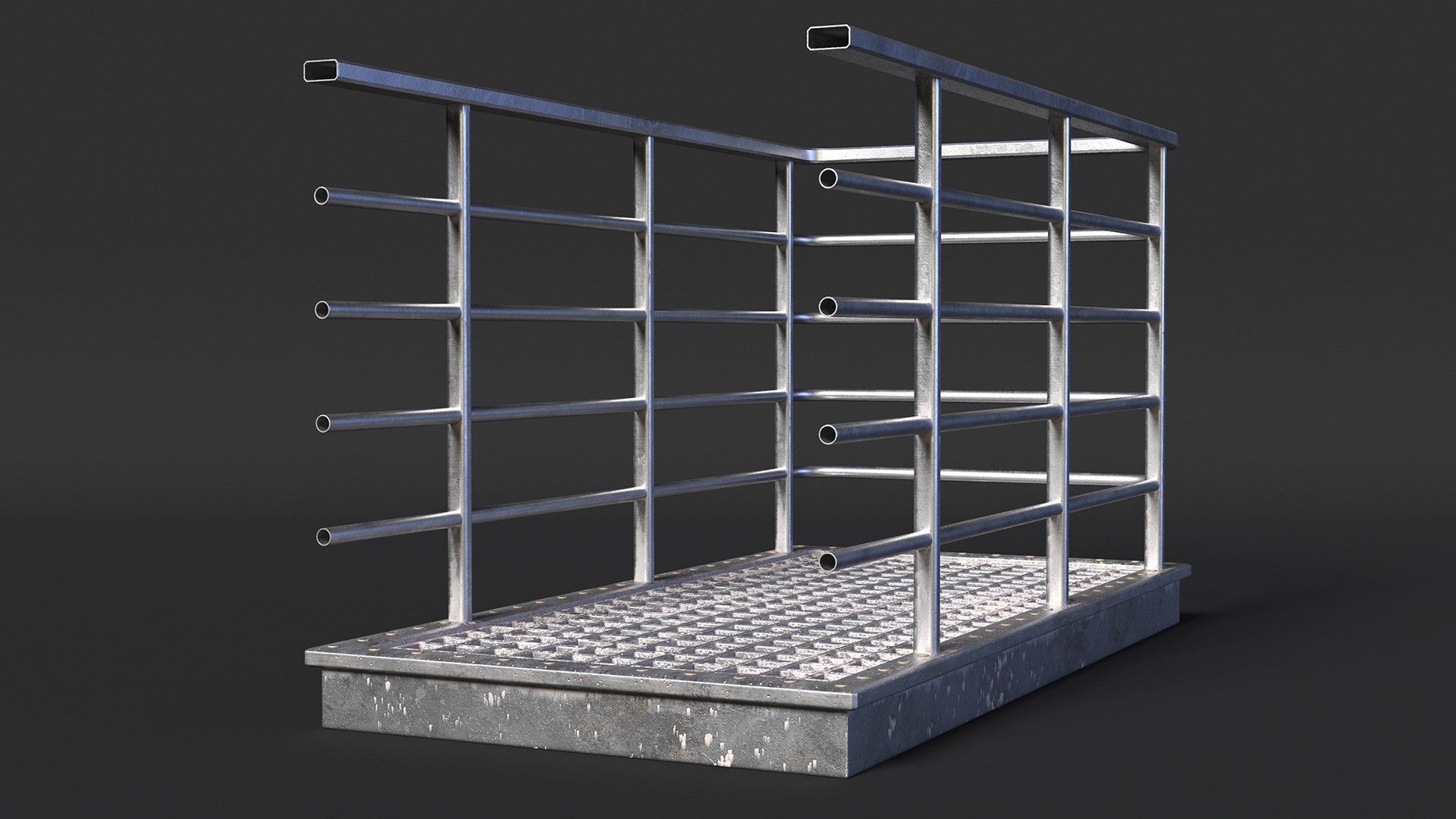 Prefabricated Industrial Catwalk 3D