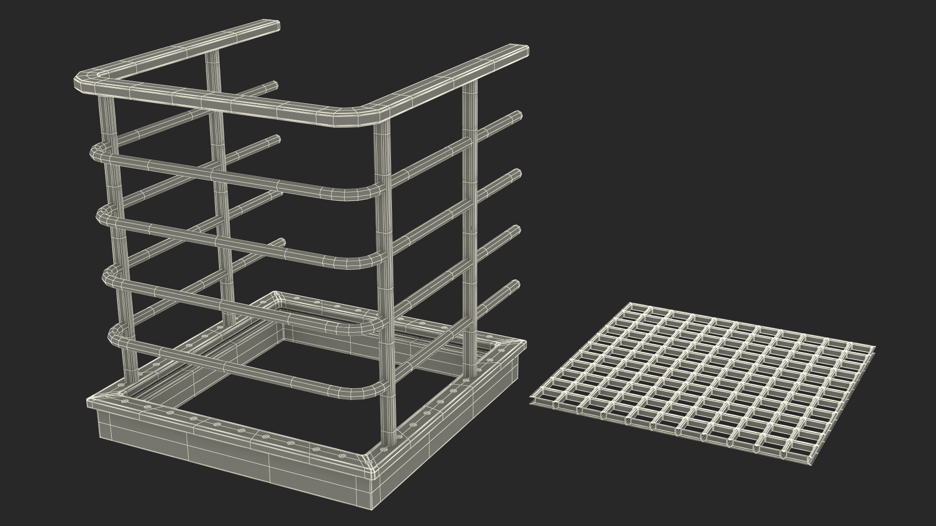 Prefabricated Industrial Catwalk 3D