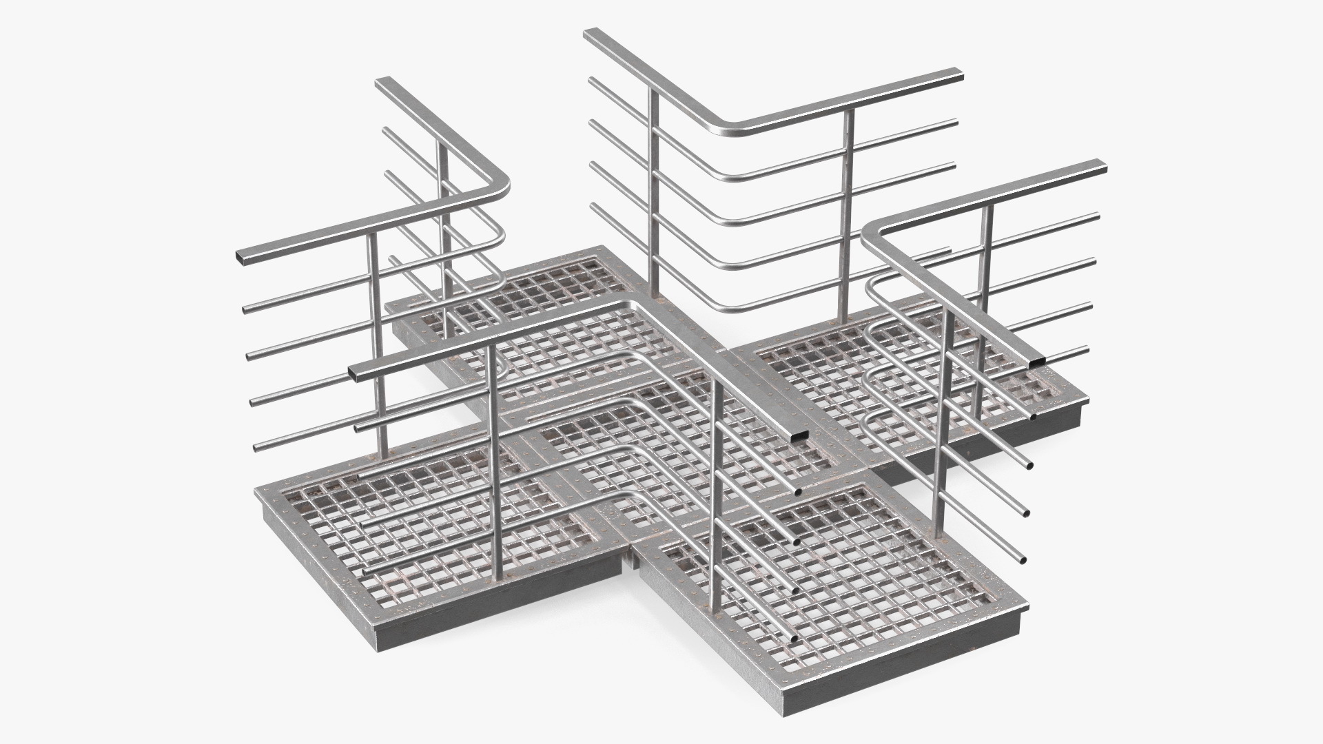 Prefabricated Industrial Catwalk 3D