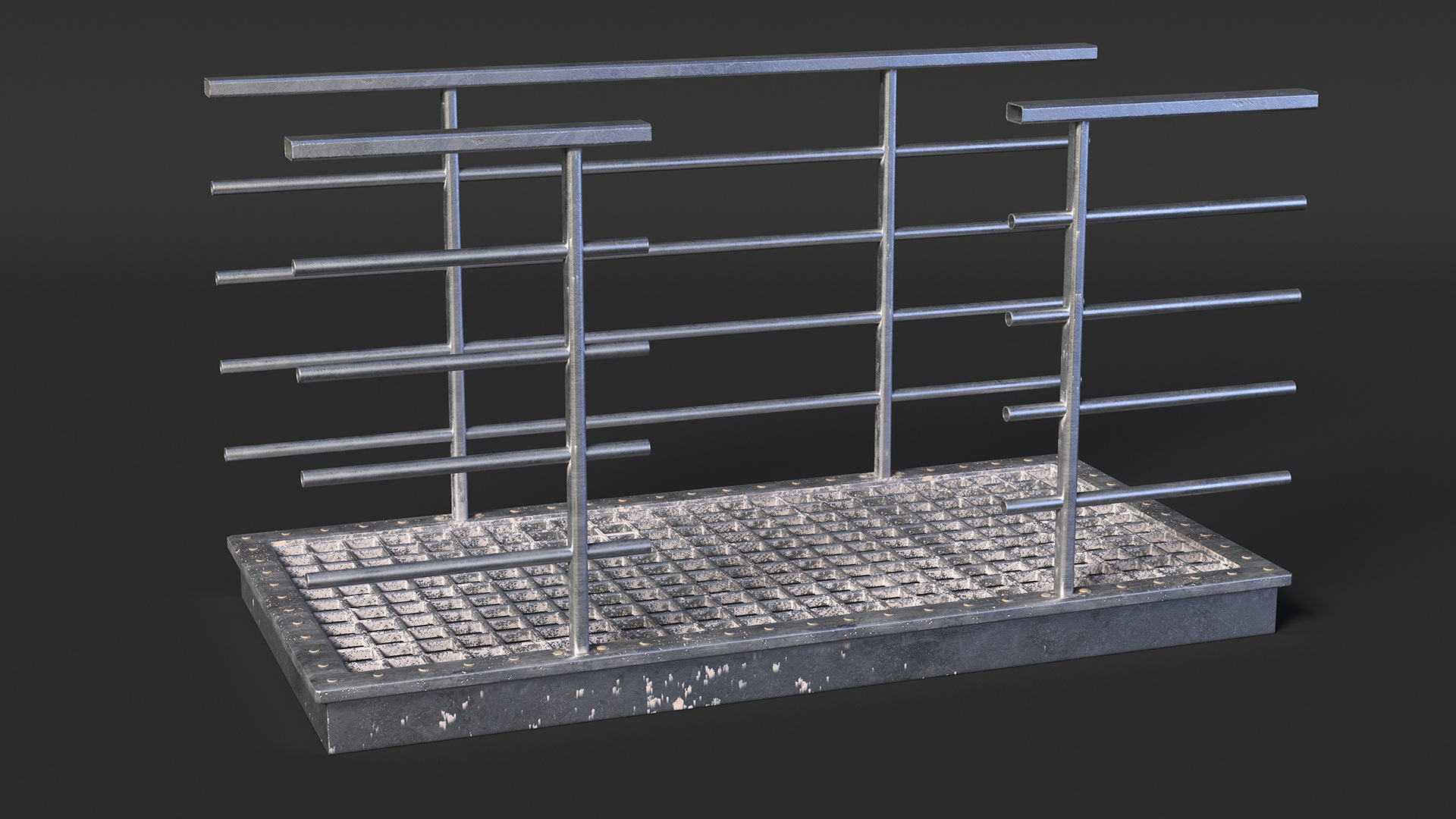 Prefabricated Industrial Catwalk 3D