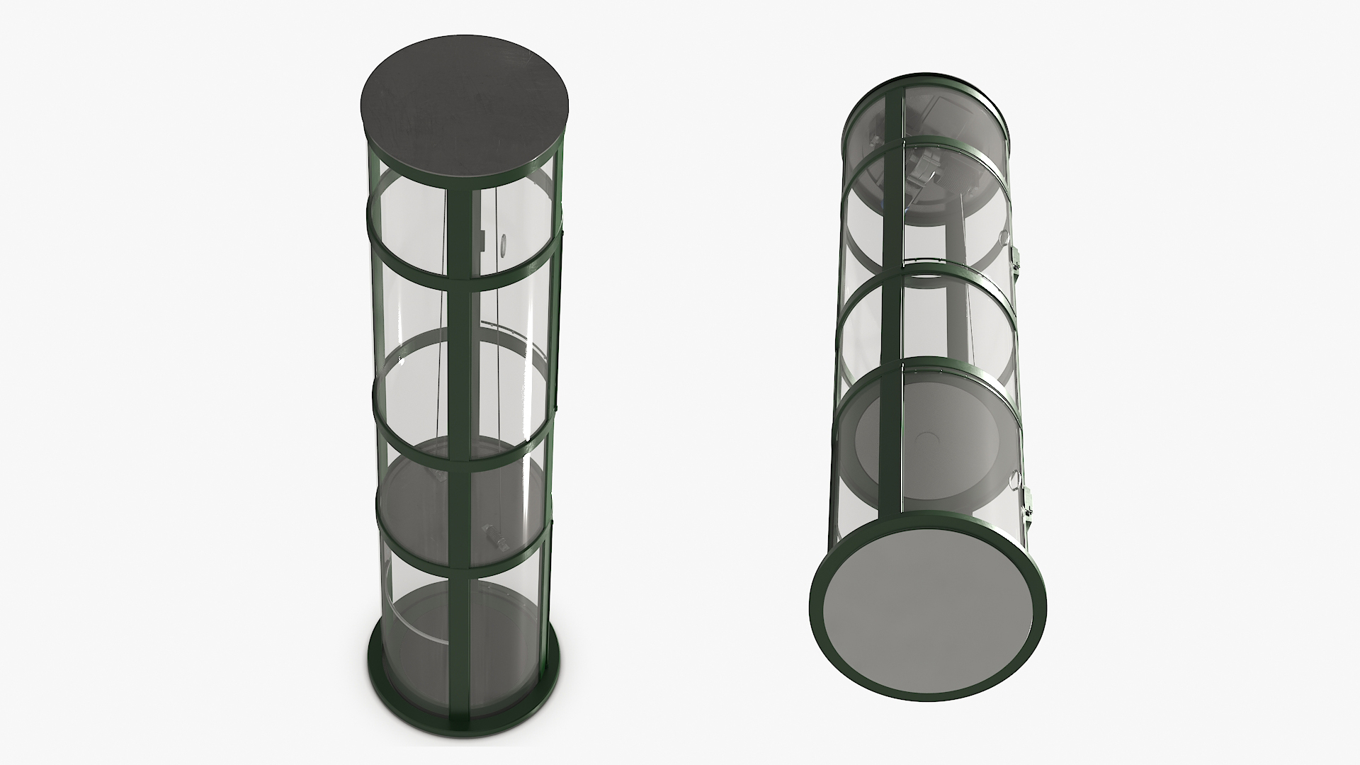 3D Petite Glass Lift Green model